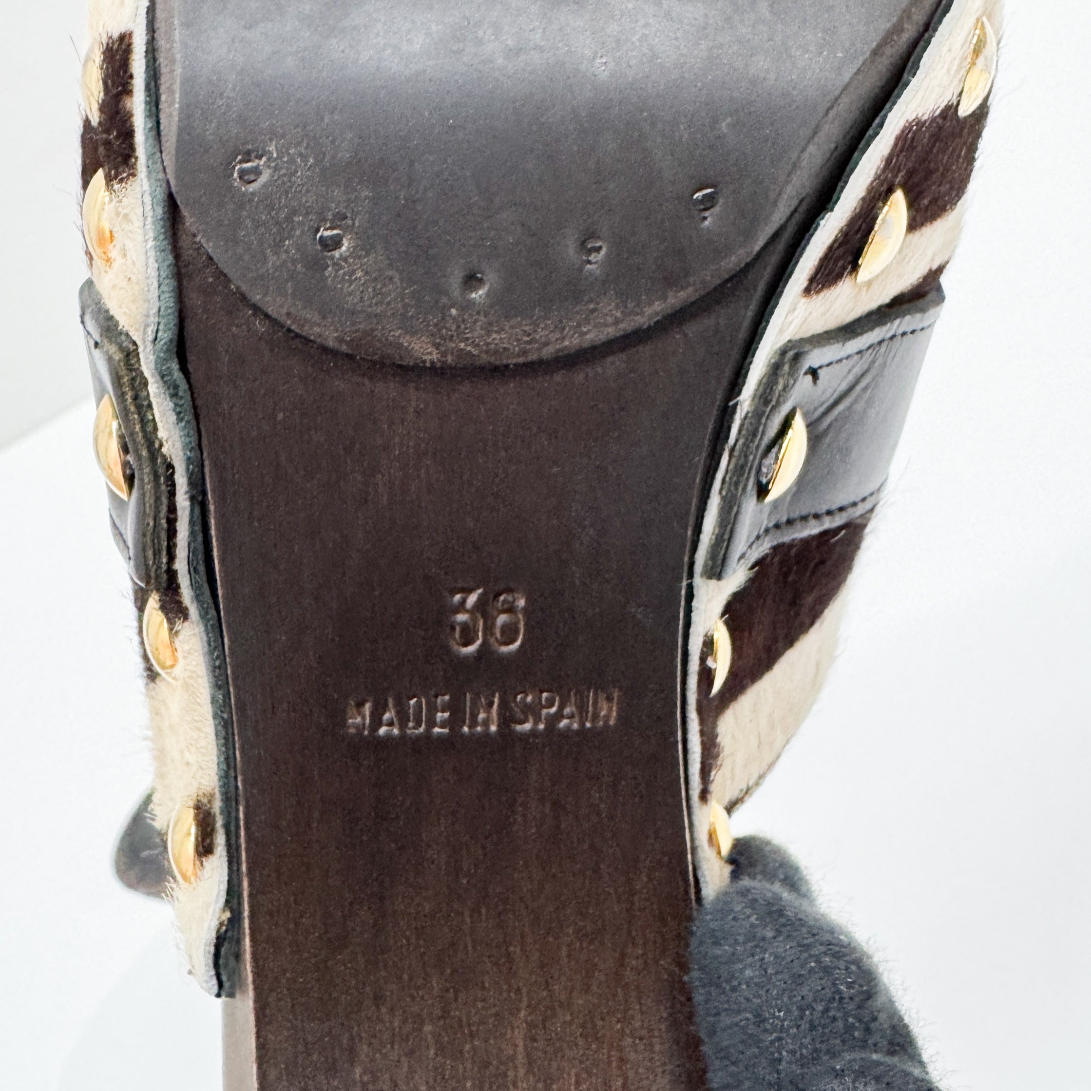 Size 36 EU Zebra Print Pony Hair Heels