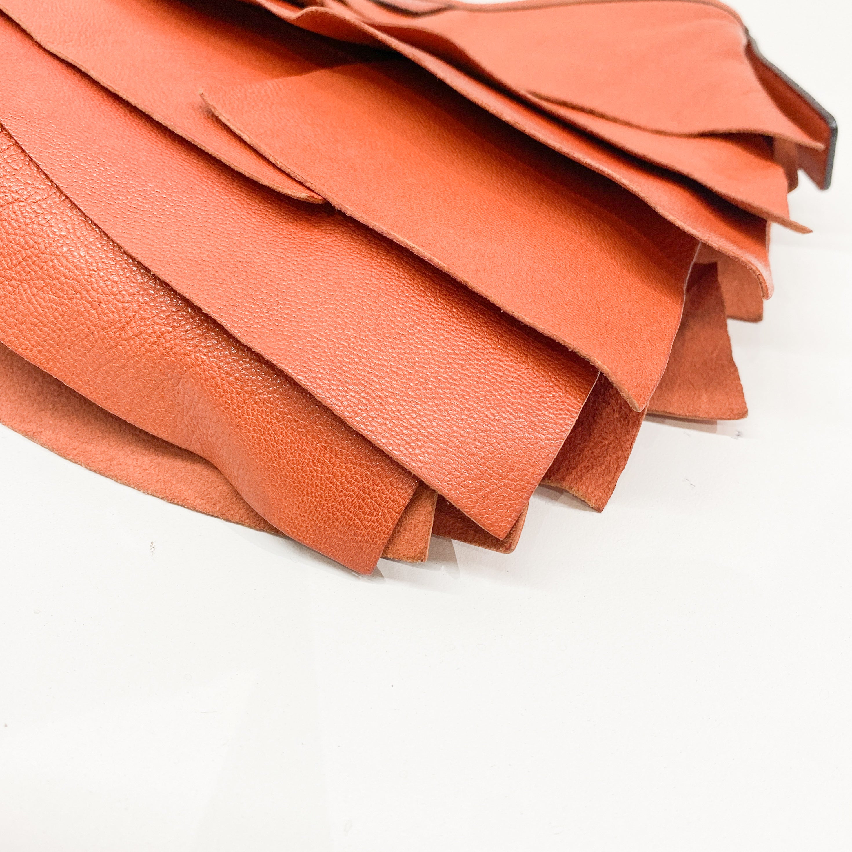 Saint Tropez Orange Leather Shoulder Bag