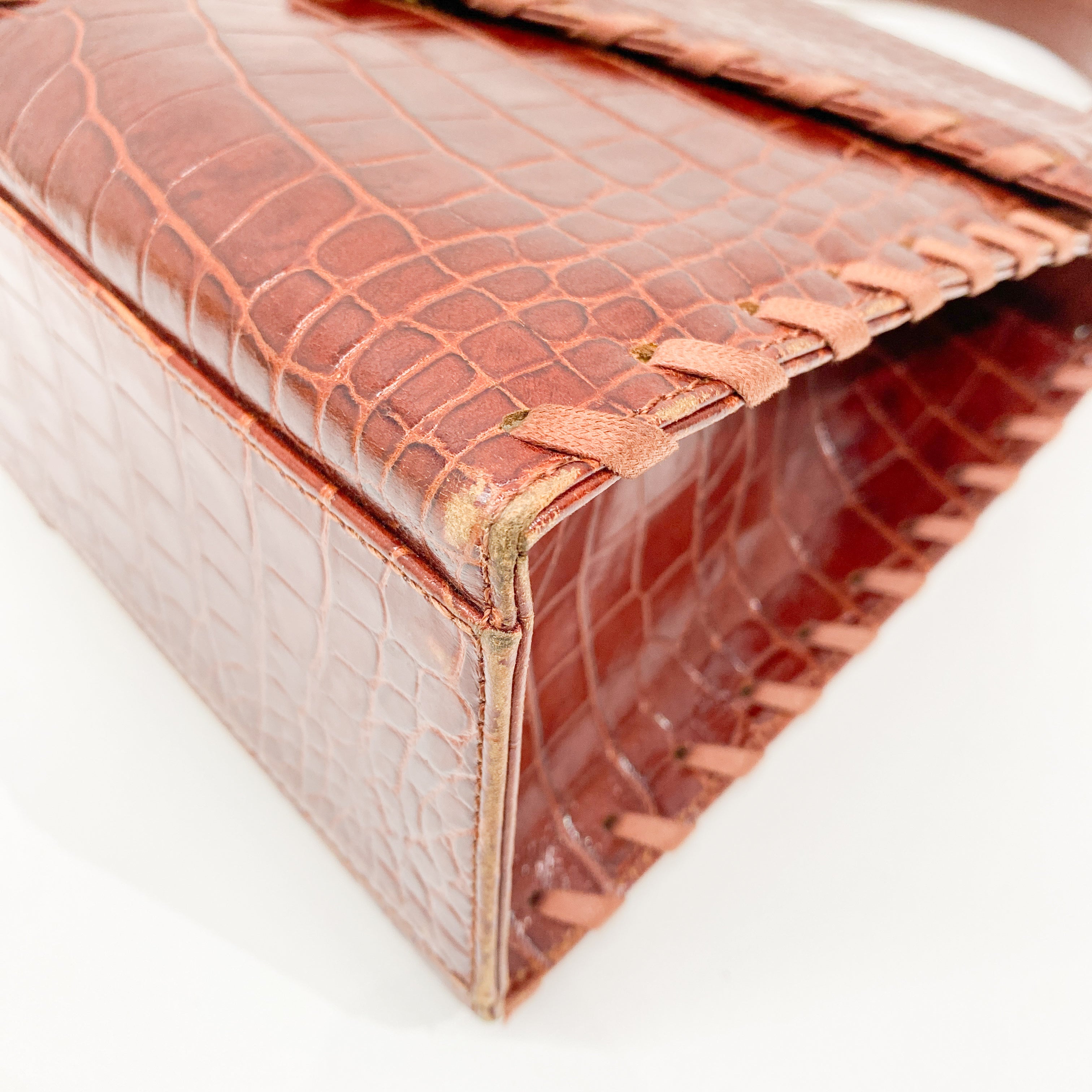 Cassandra Red Leather Hand Bag