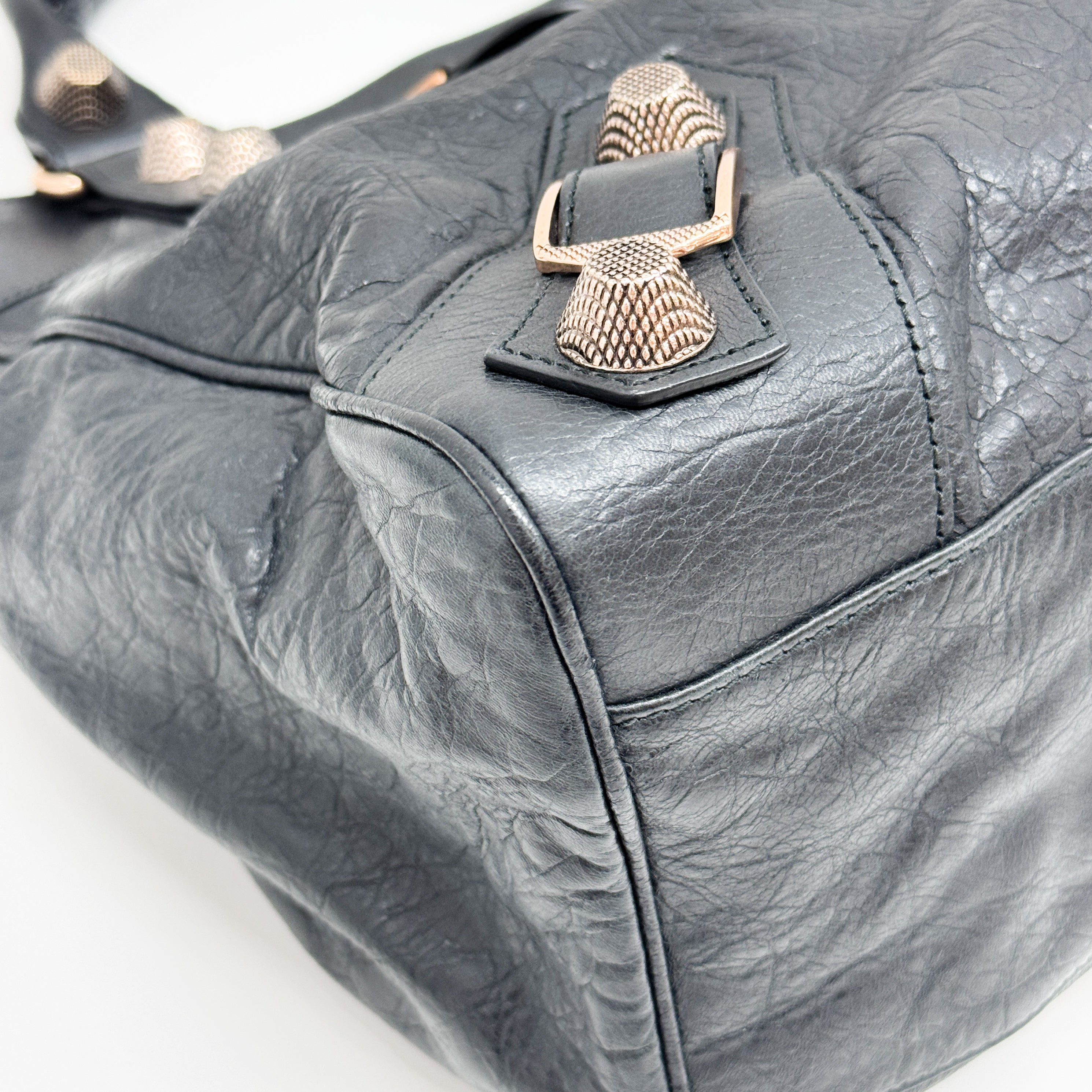The Velo Black Calfskin Leather Two Way Bag