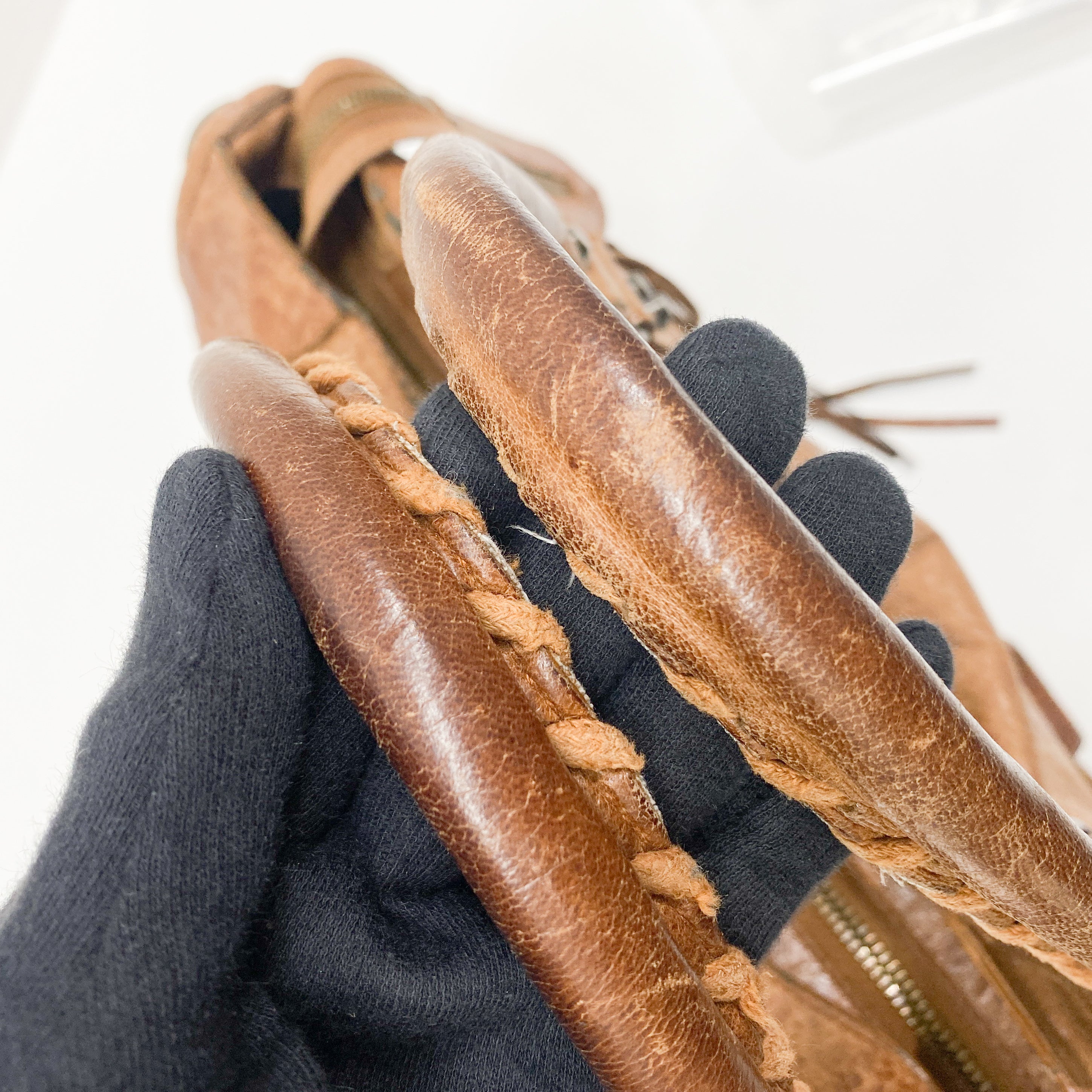 The City Brown Calfskin Leather Two Way Bag