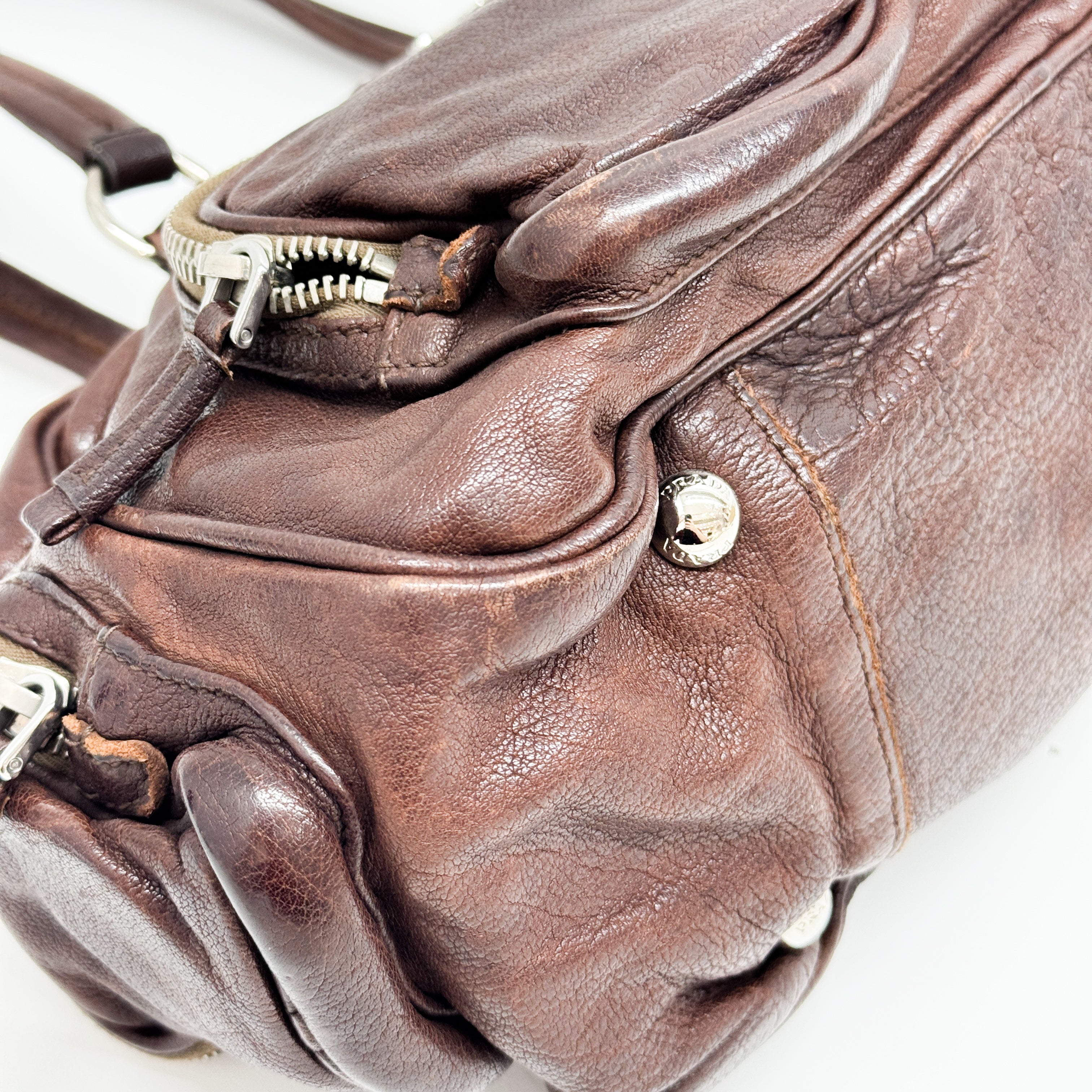 Brown Leather Shoulder Bag
