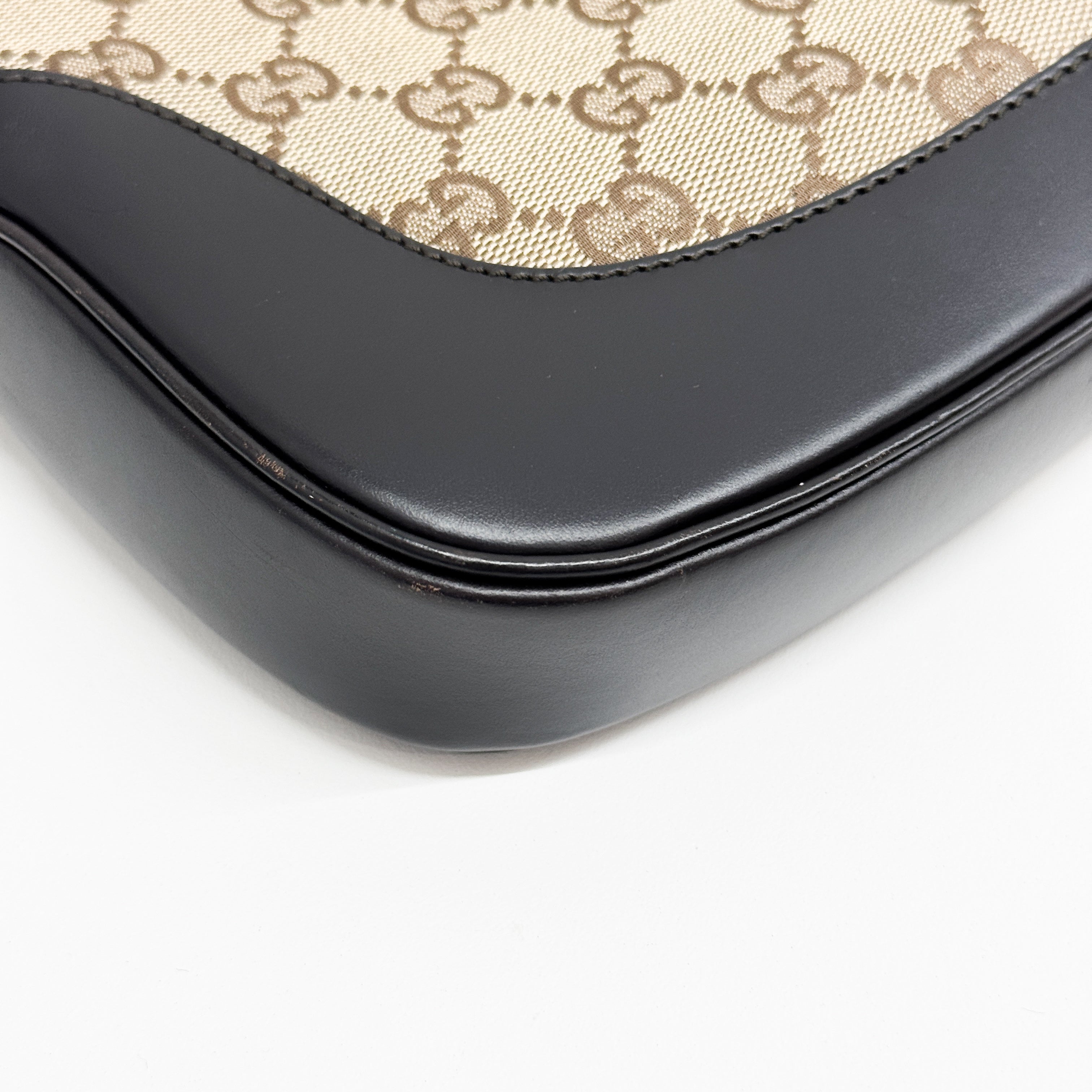 Jackie Beige Canvas Shoulder Bag