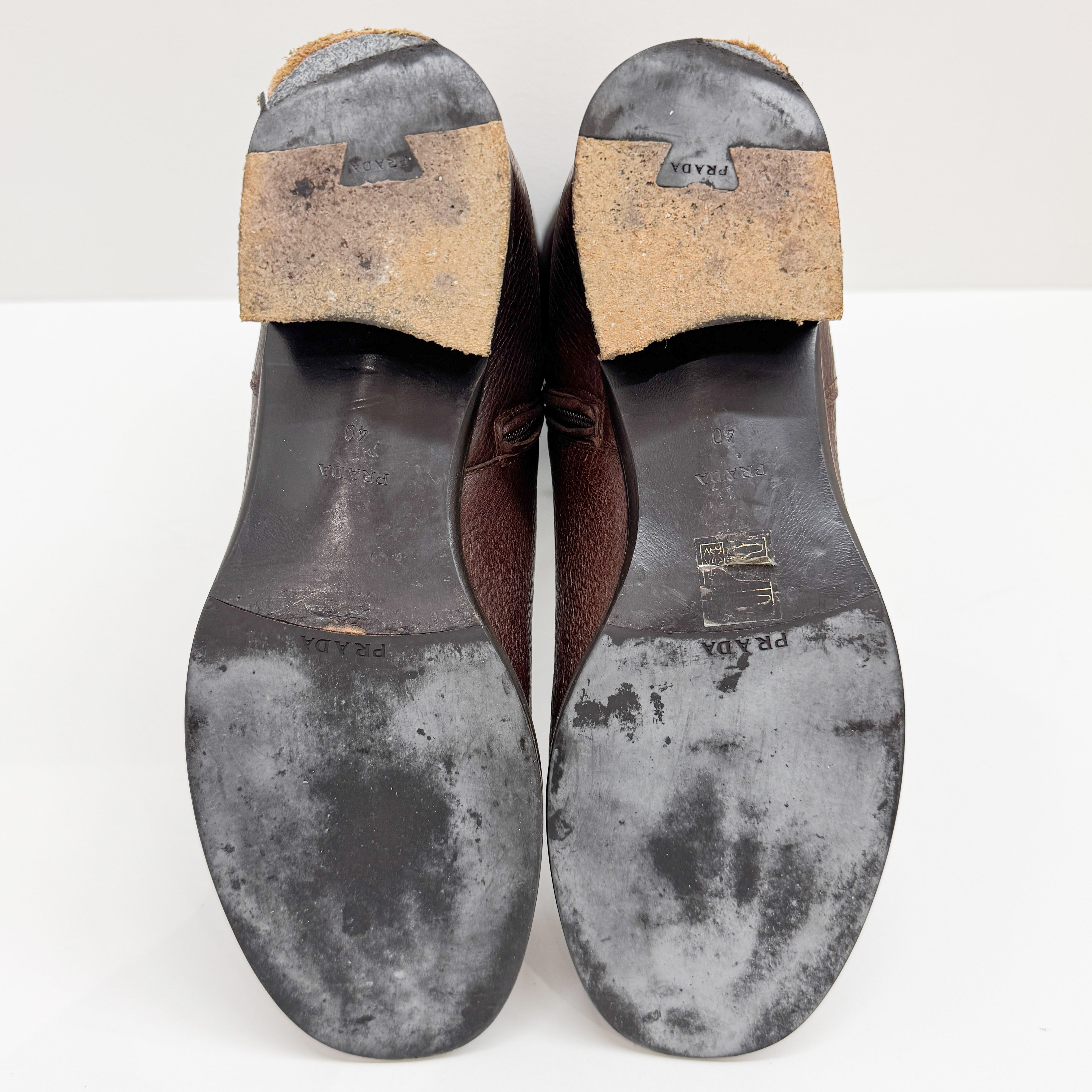 Size 40 EU Brown Leather Long Boots