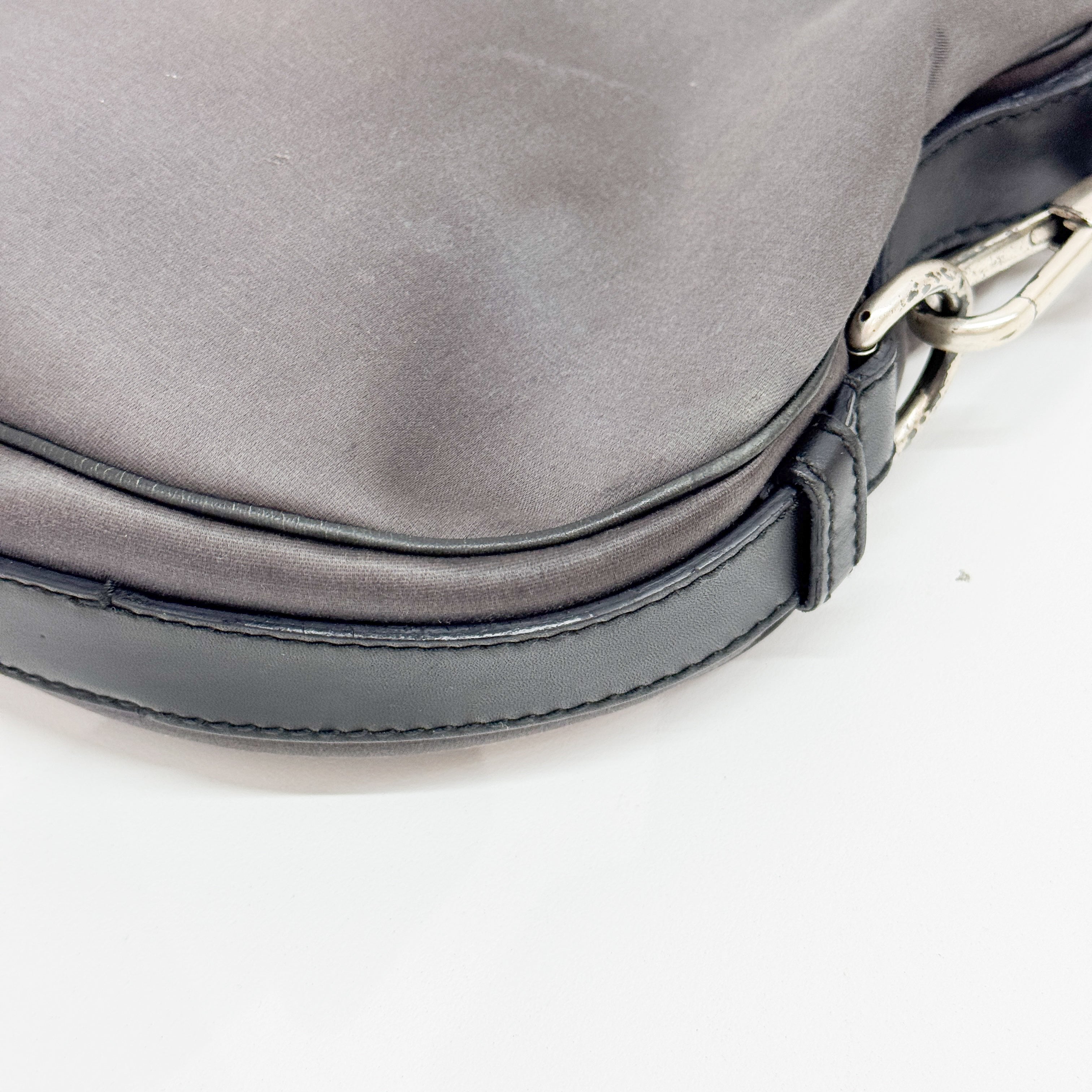 Mombasa Silver Cotton Shoulder Bag