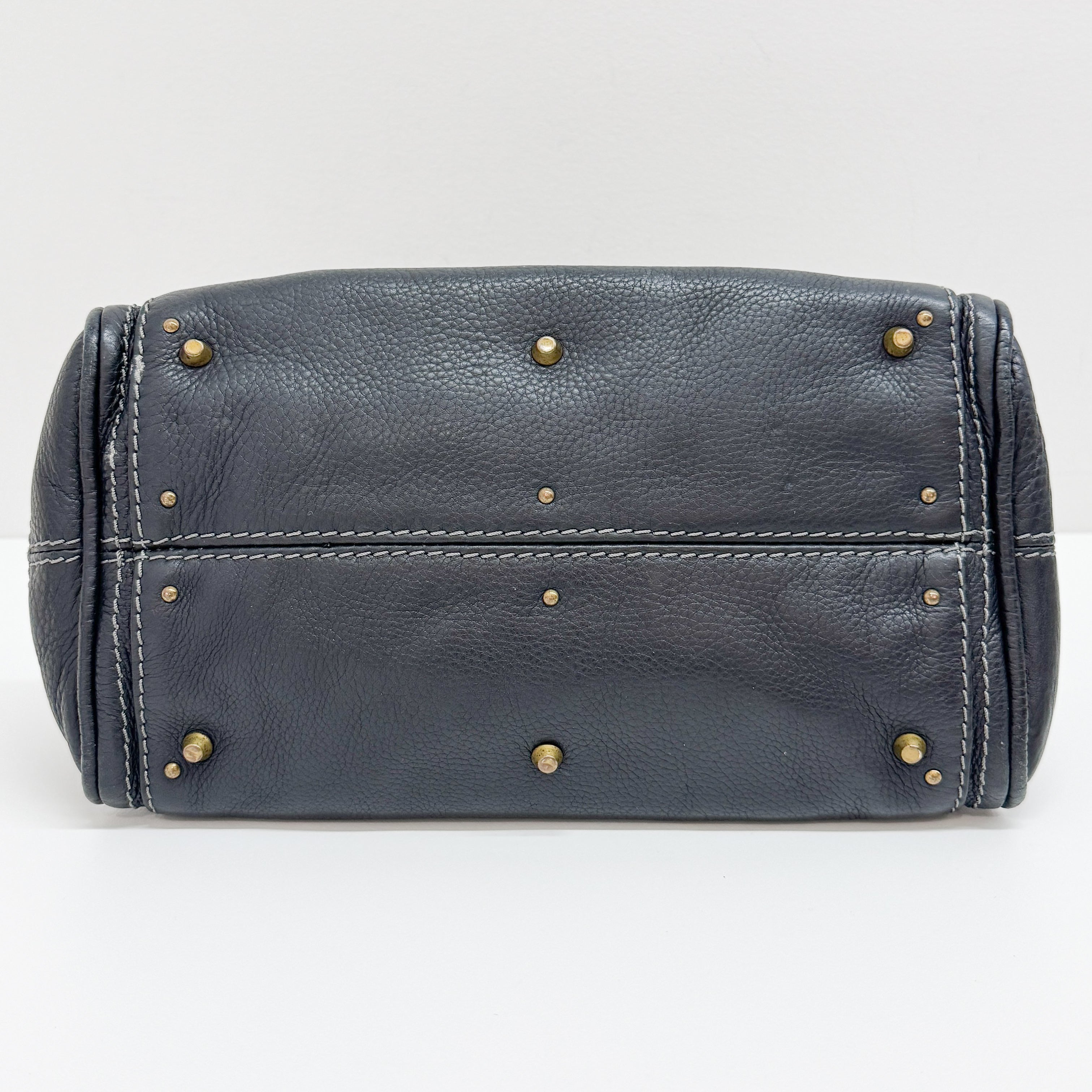 Mini Paddington Black Leather Shoulder Bag
