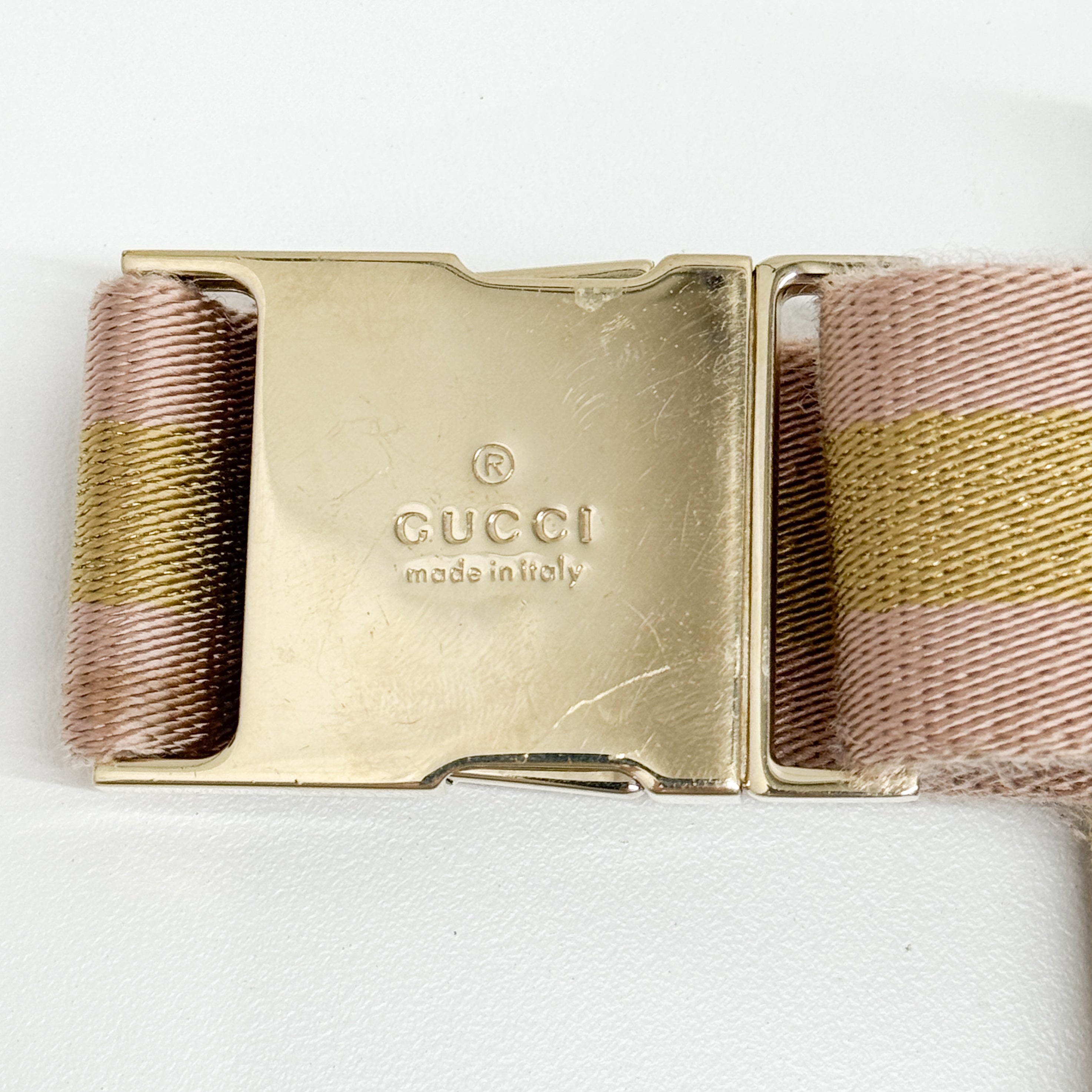 Brown GG Canvas Adjustable Fanny Pack