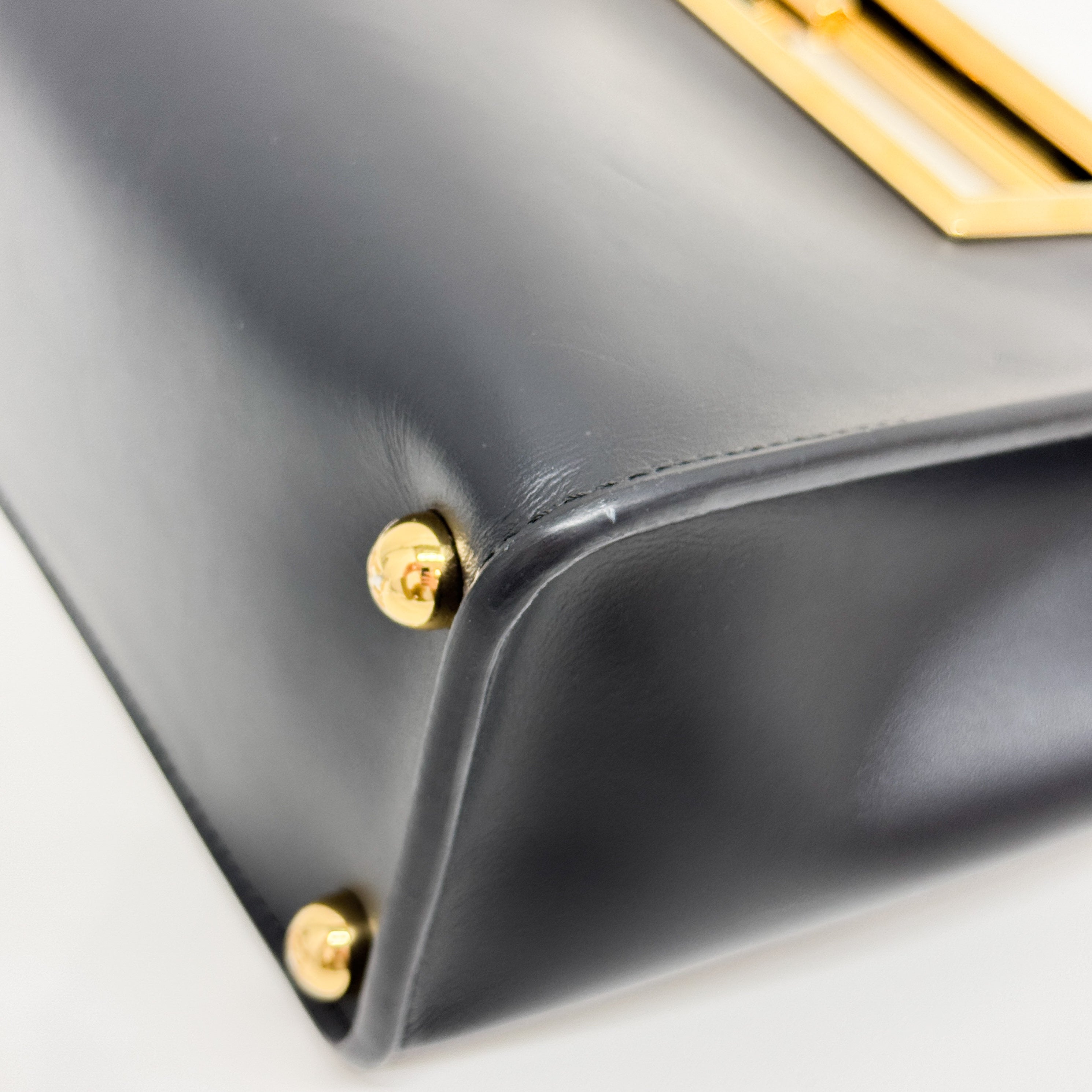 Black Leather Two Way Bag