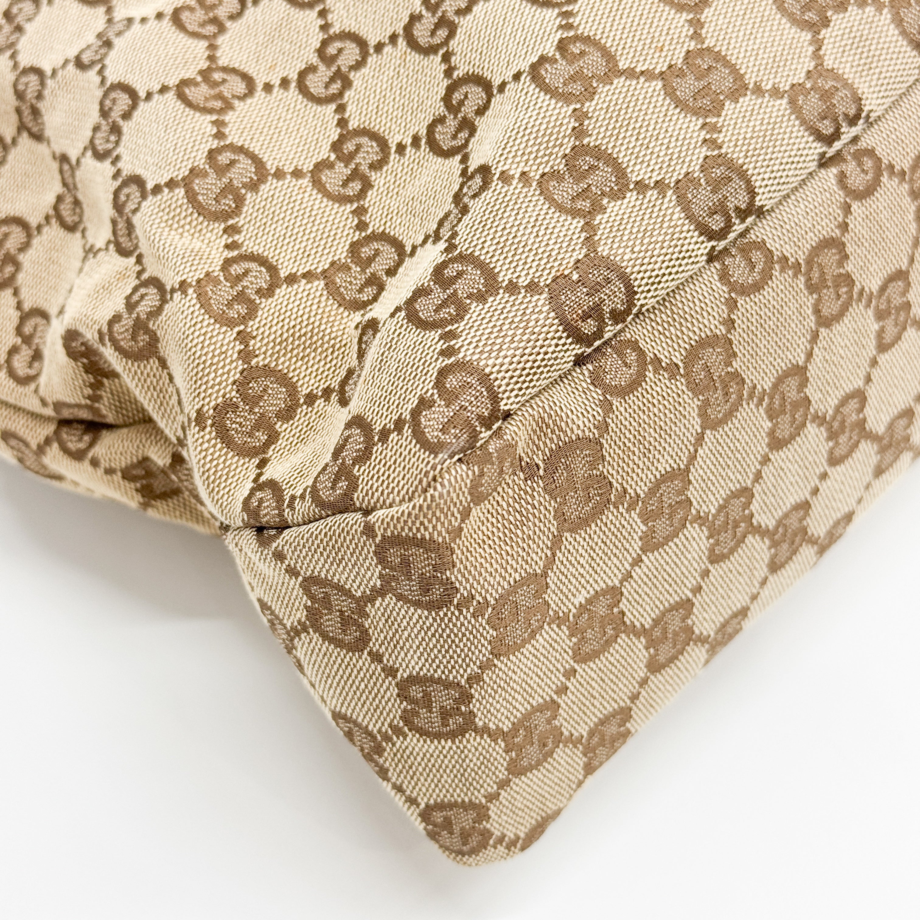 Horsebit Brown GG Canvas Hobo Bag