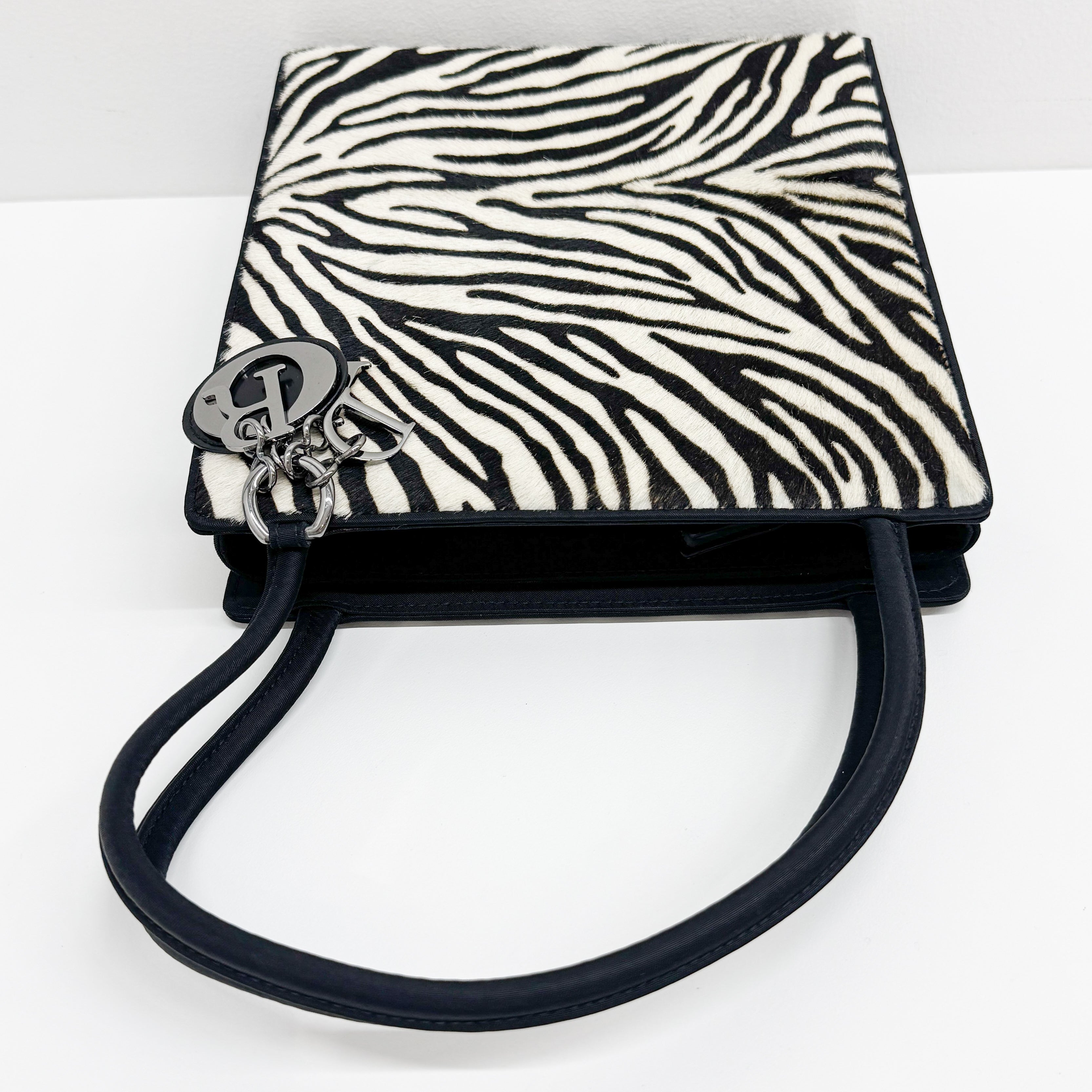 Cowhide Pony Hair Handle Bag