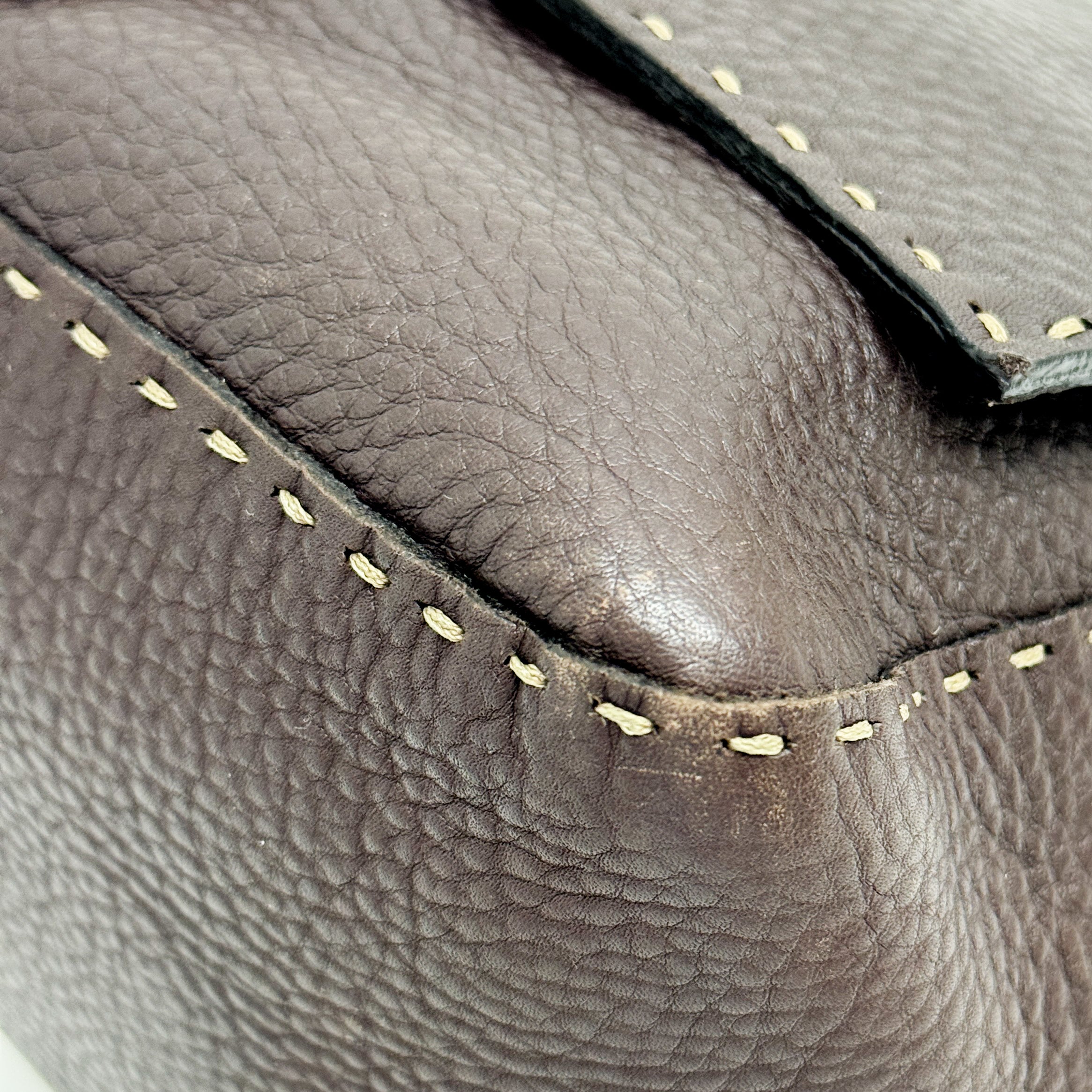 Selleria Brown Leather Mamma Baguette