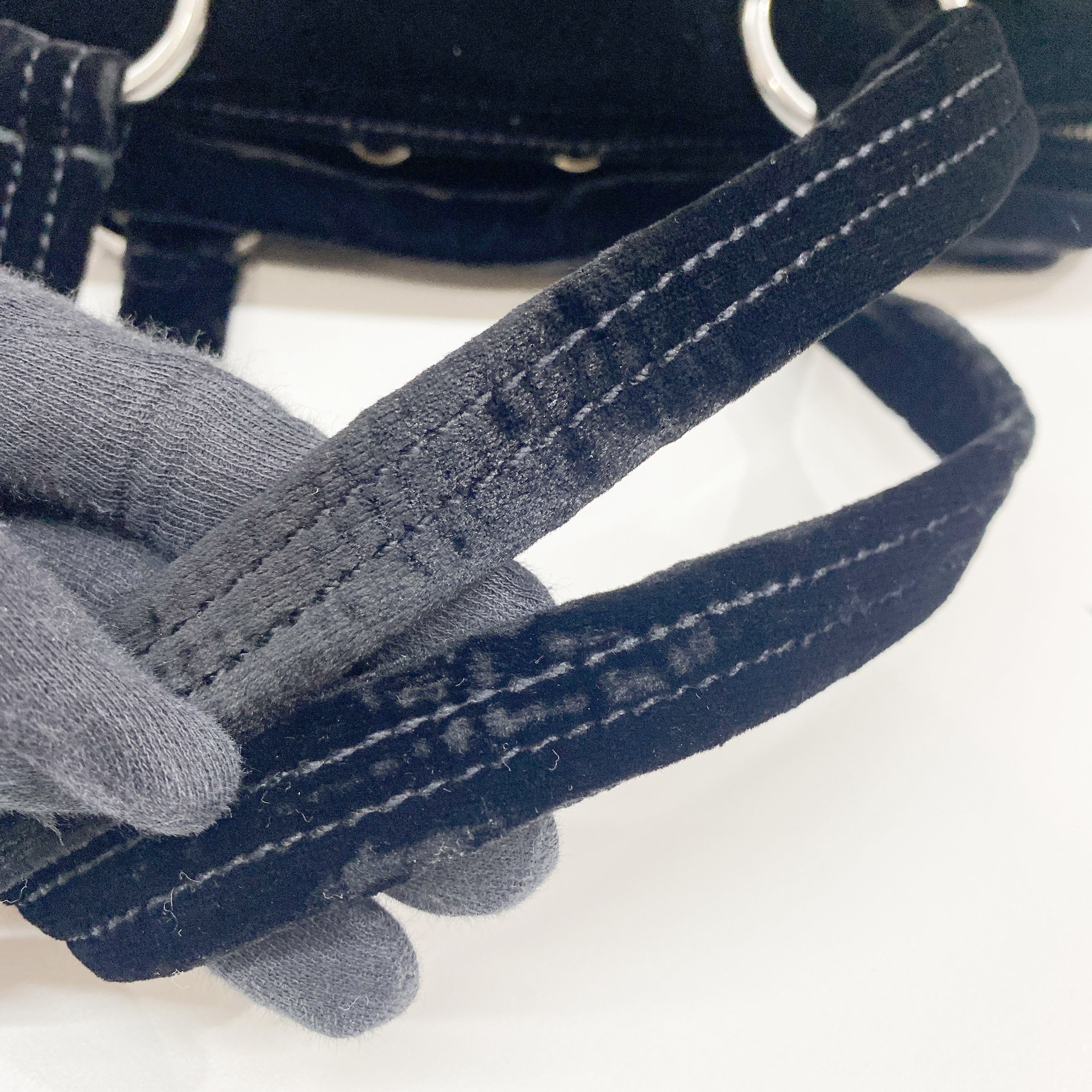 Black Velvet Shoulder Bag