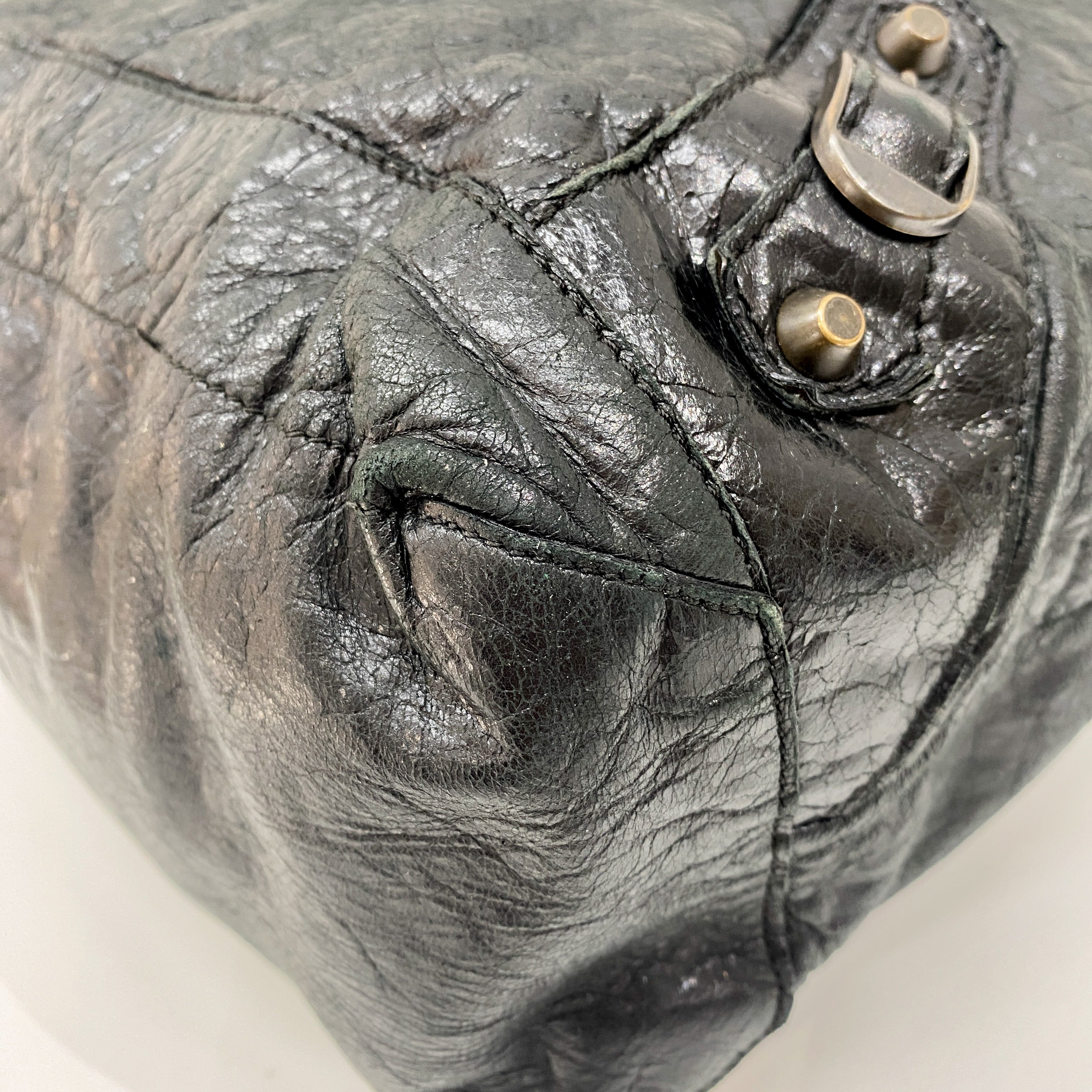 The Day Black Calfskin Leather Shoulder Bag