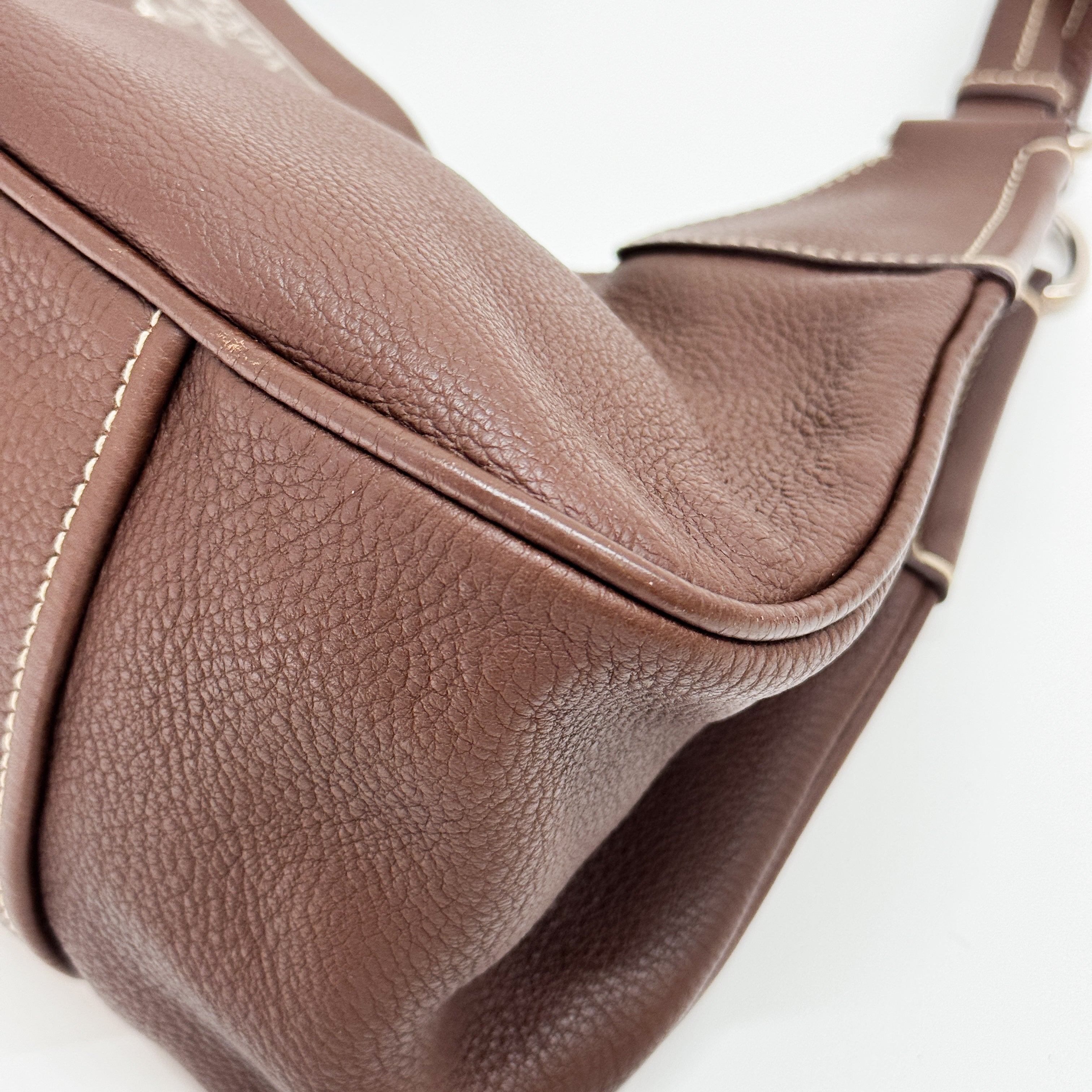 Brown Leather Shoulder Bag