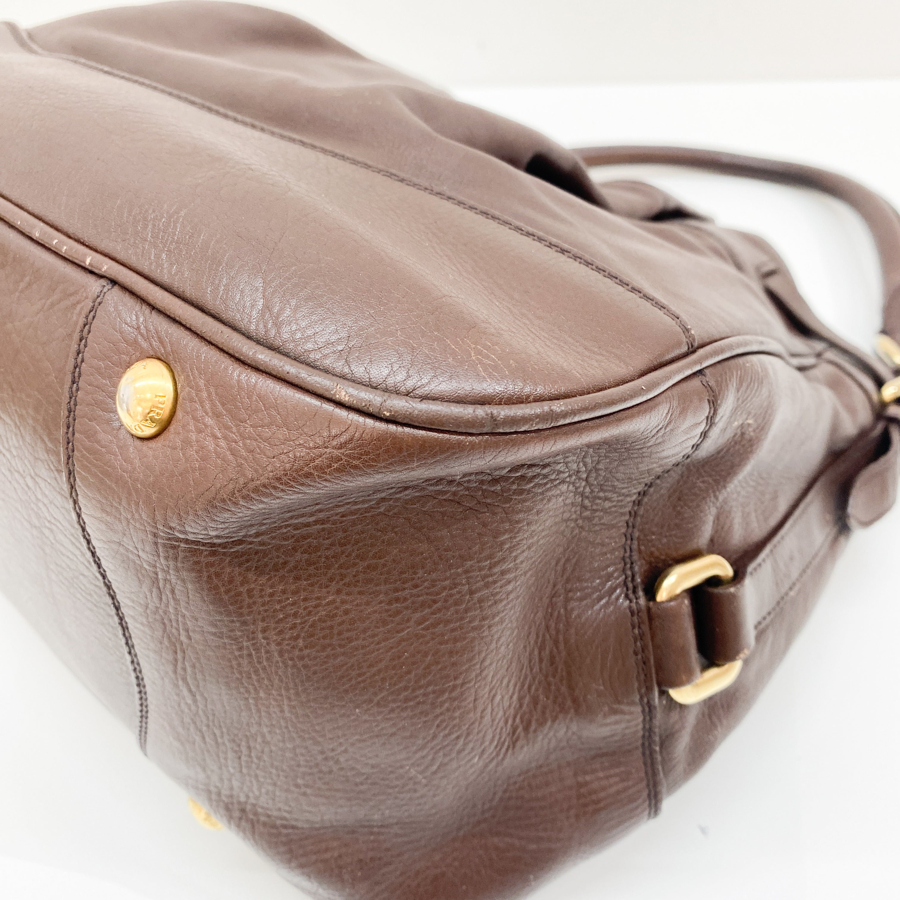 Brown Leather Shoulder Bag