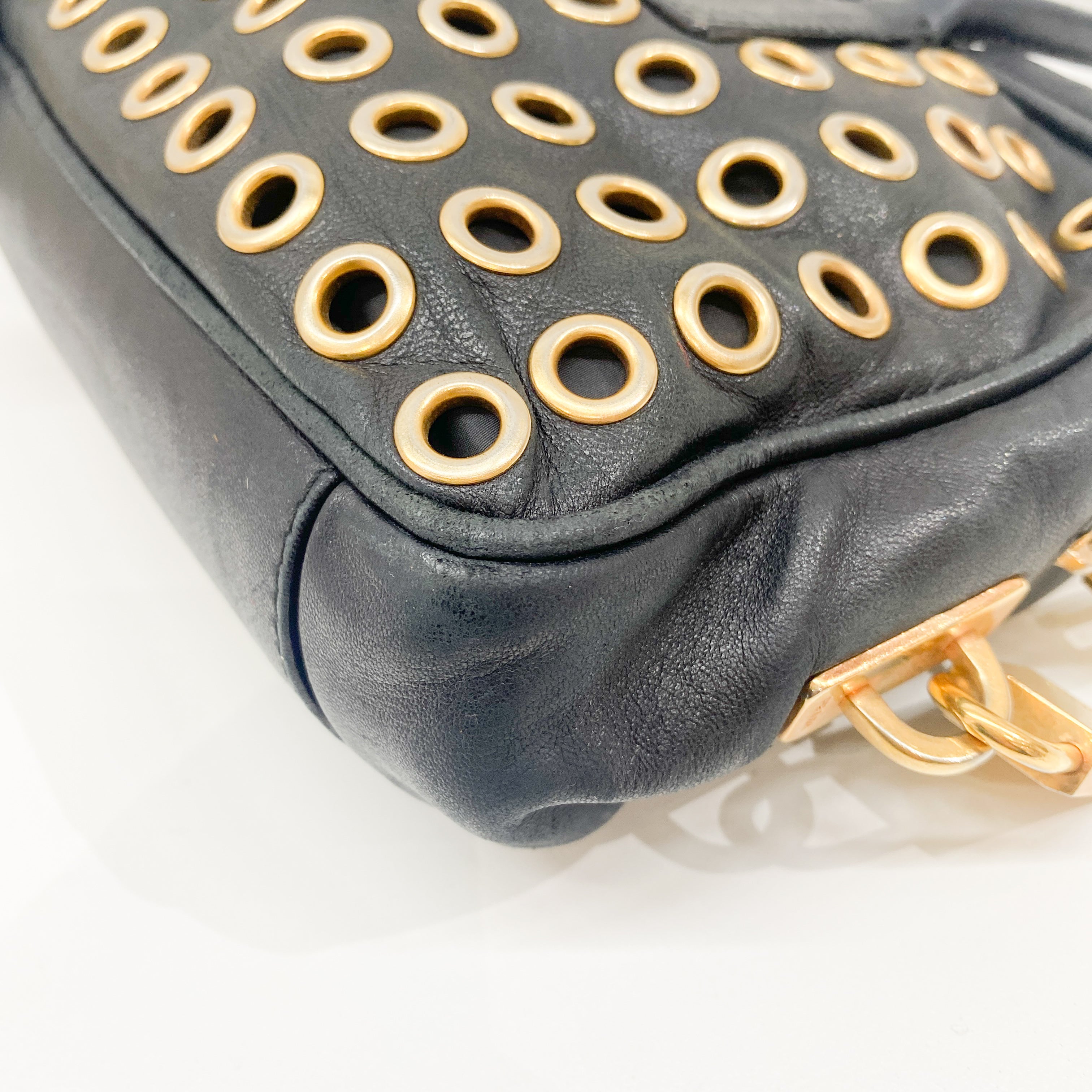 Black Holes Leather Hand Bag