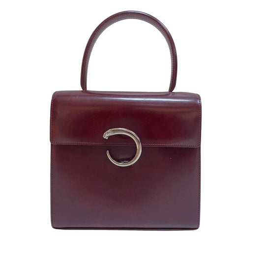 Panthère de Cartier Top Handle Leather Bag