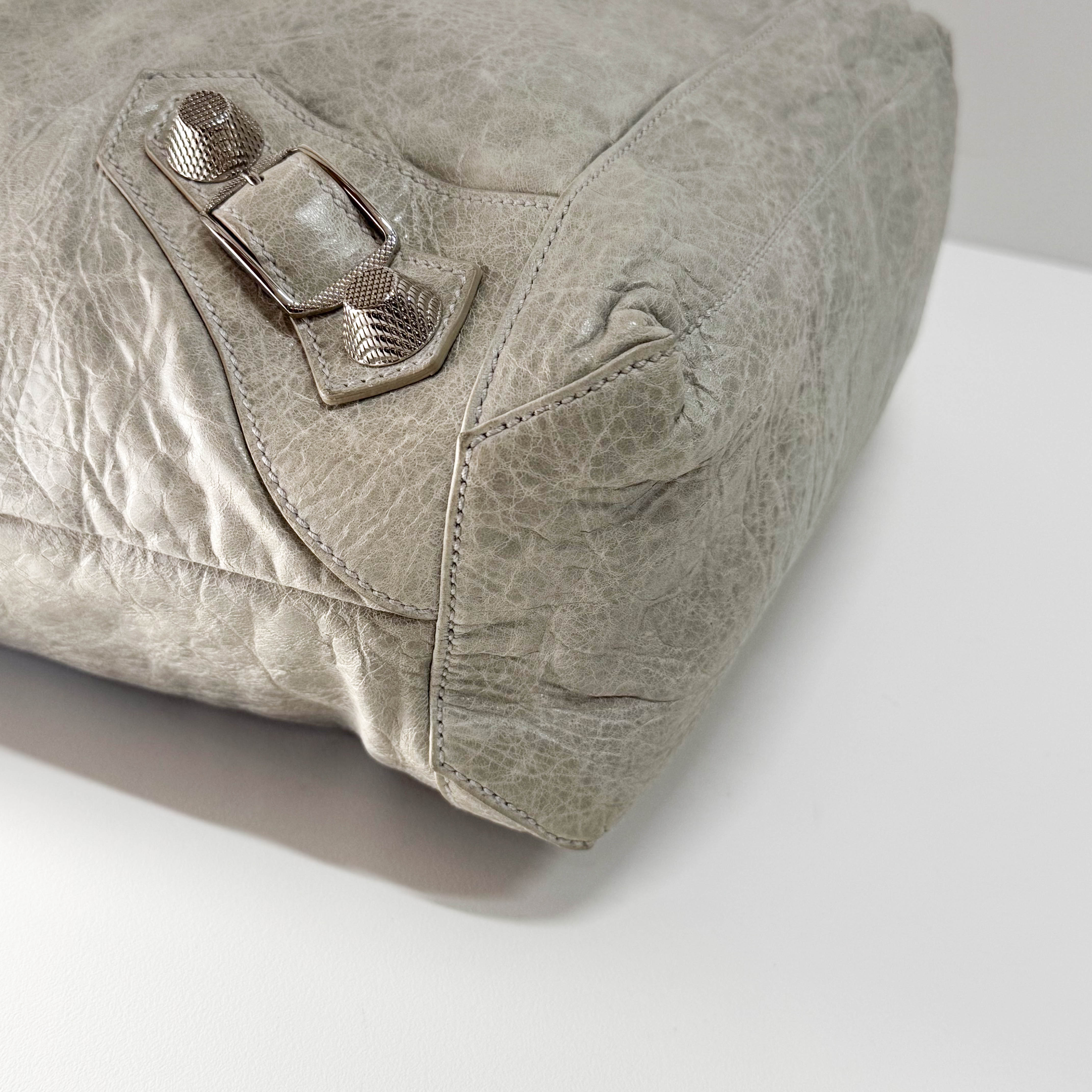 Giant Day Light Green Leather Hobo Bag