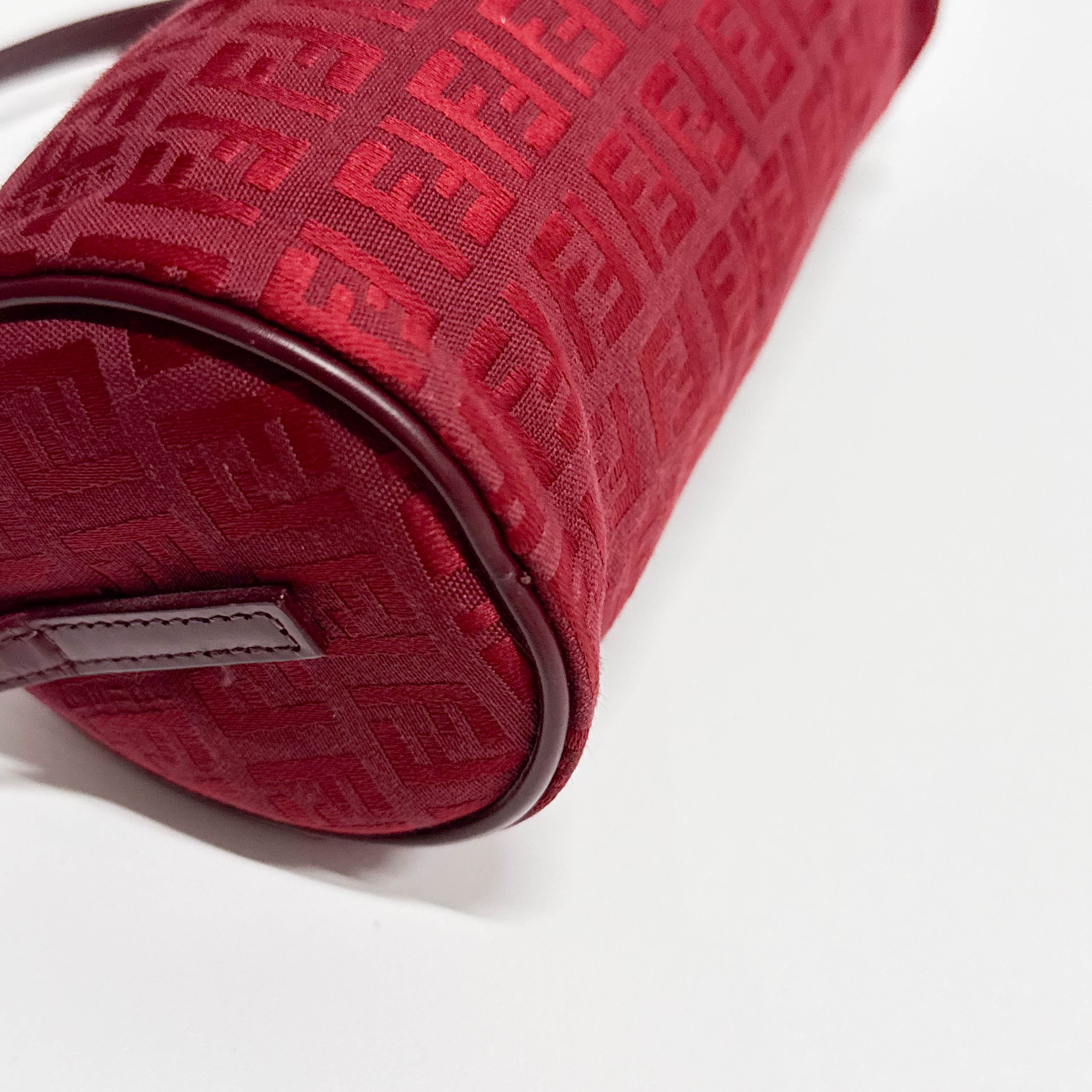 Zucchino Red Canvas Shoulder Bag