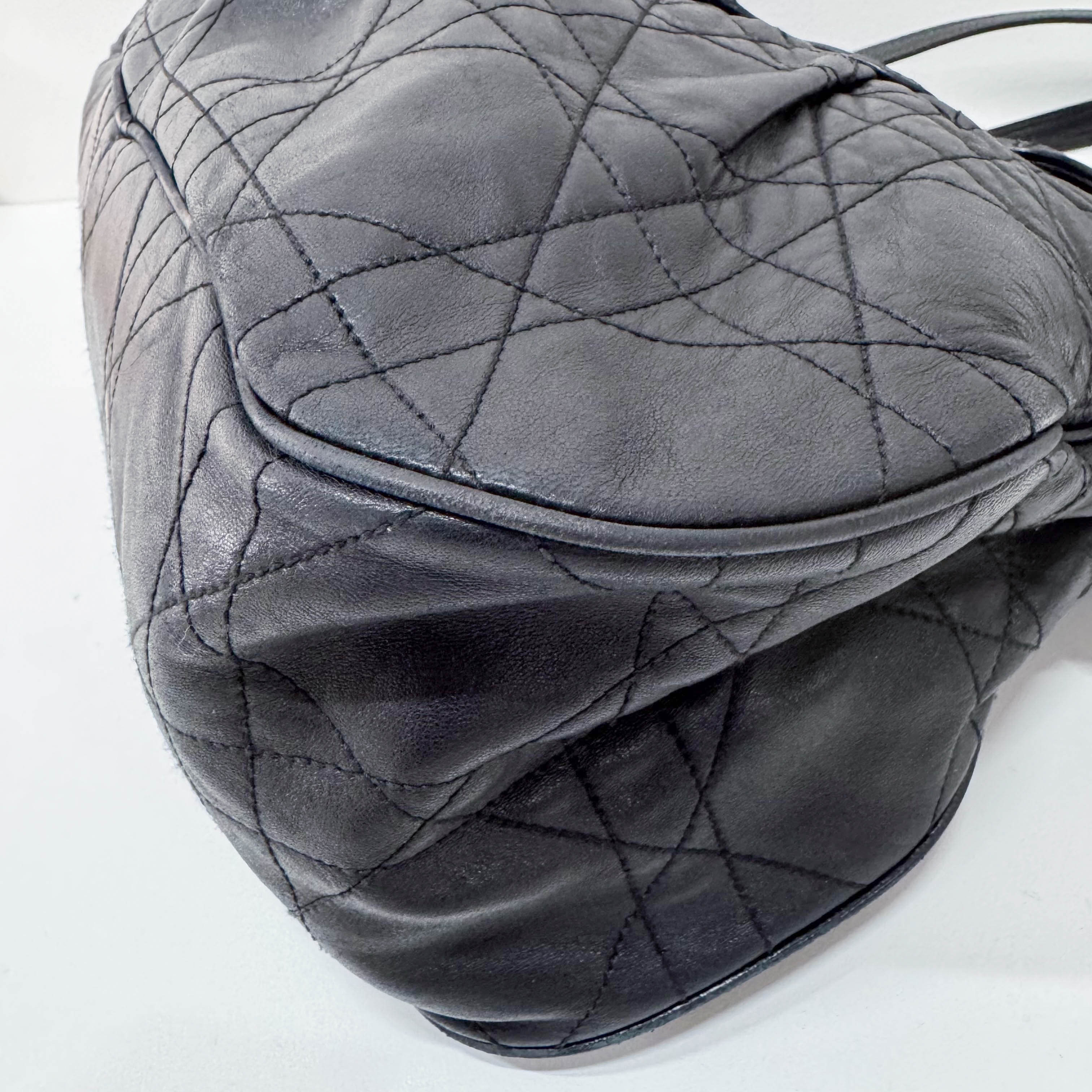 Black Leather Shoulder Bag