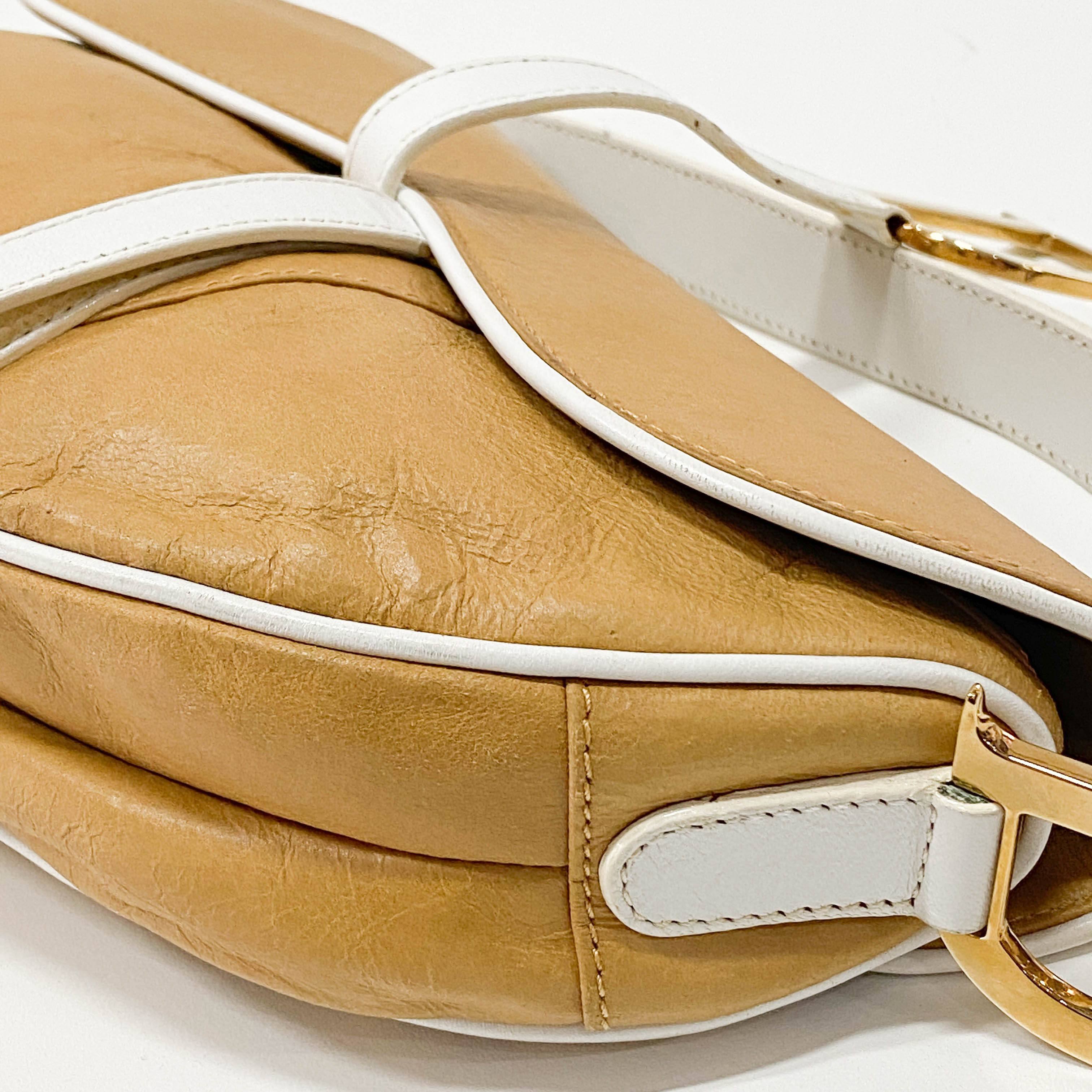 Saddle Brown Leather Shoulder Bag