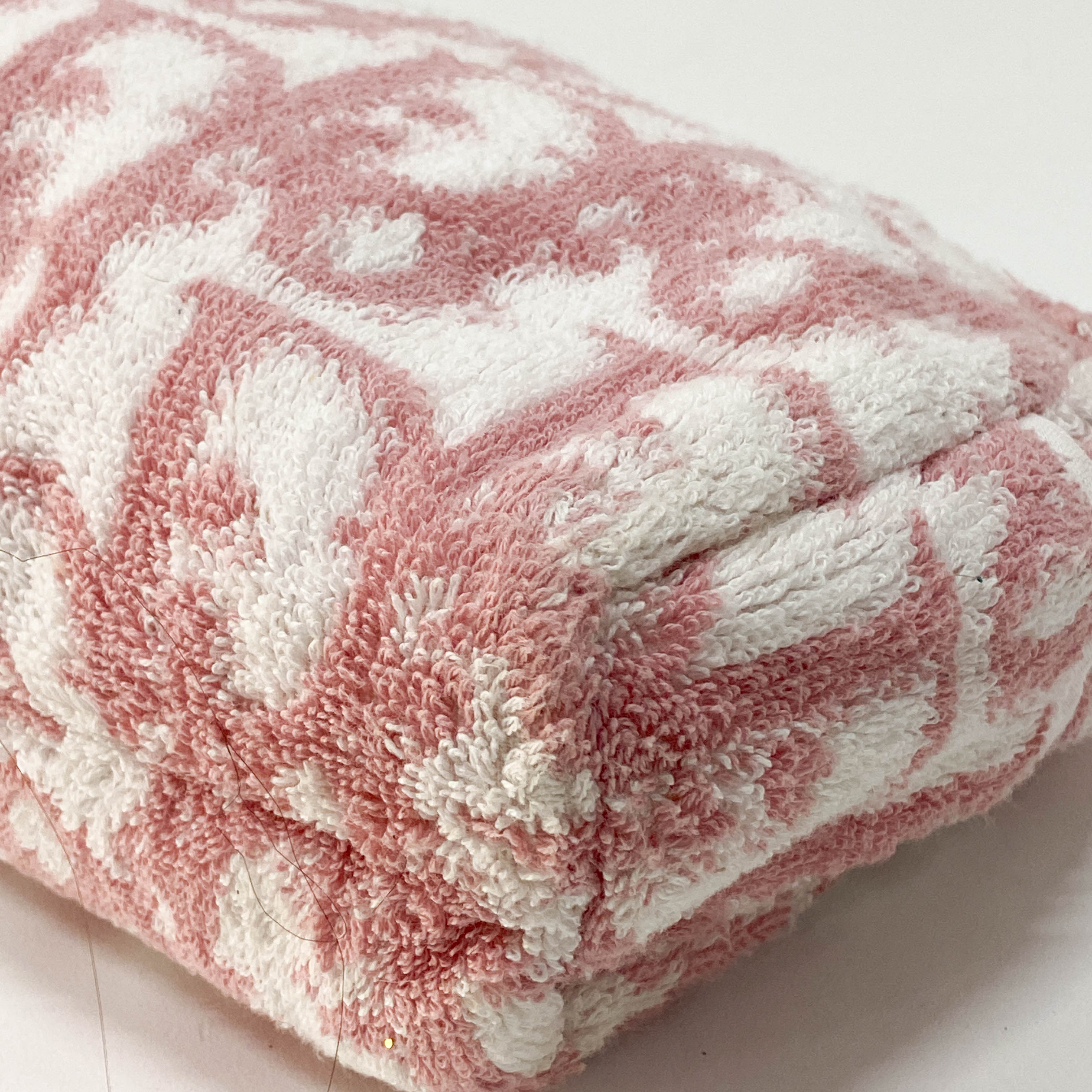 Trotter Pink Terry Cloth Towel Handbag