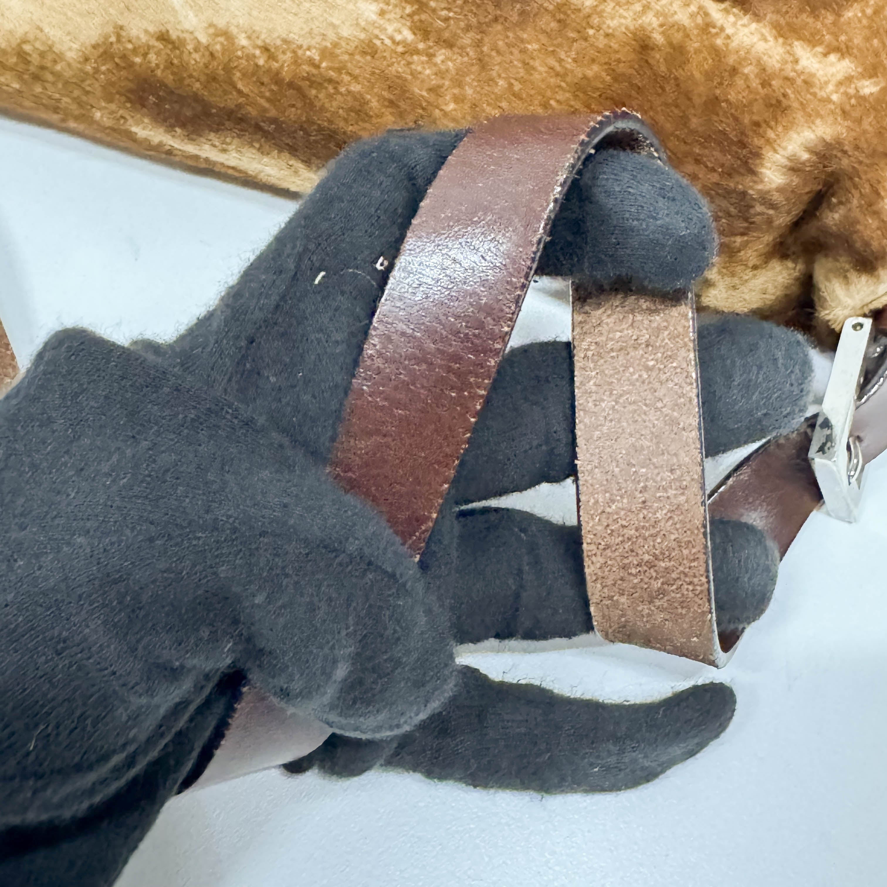 Baguette Brown Pony Hair Shoulder Bag