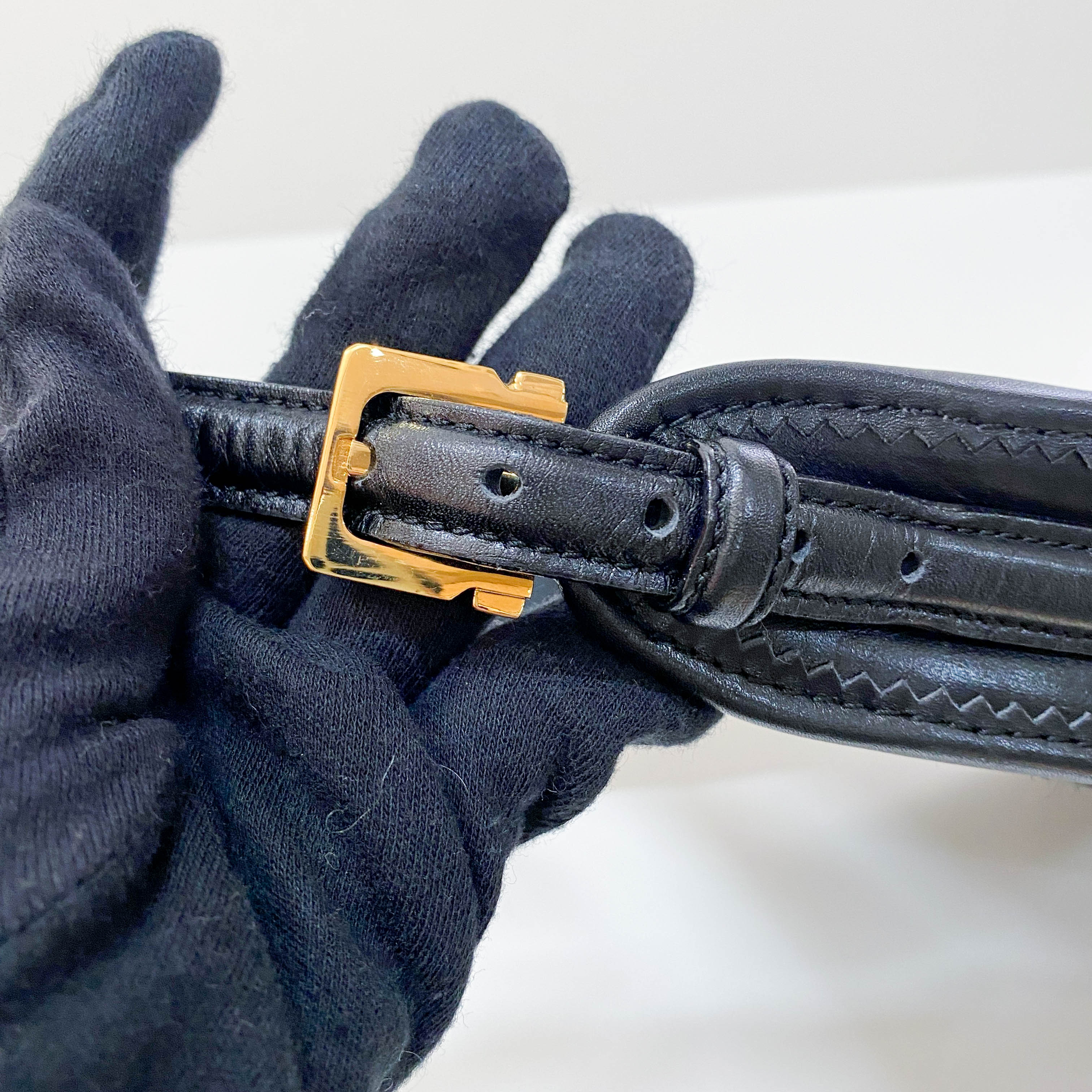 Black Pony Hair Shoulder Bag