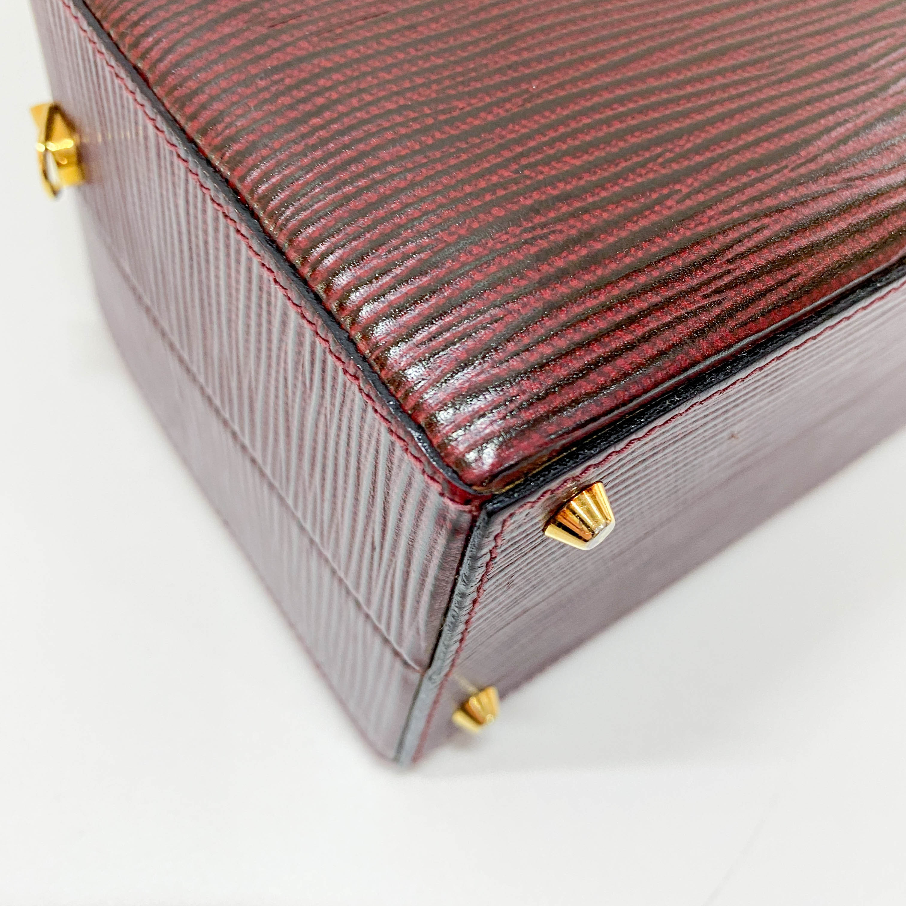 Vintage Red Leather Two Way bag