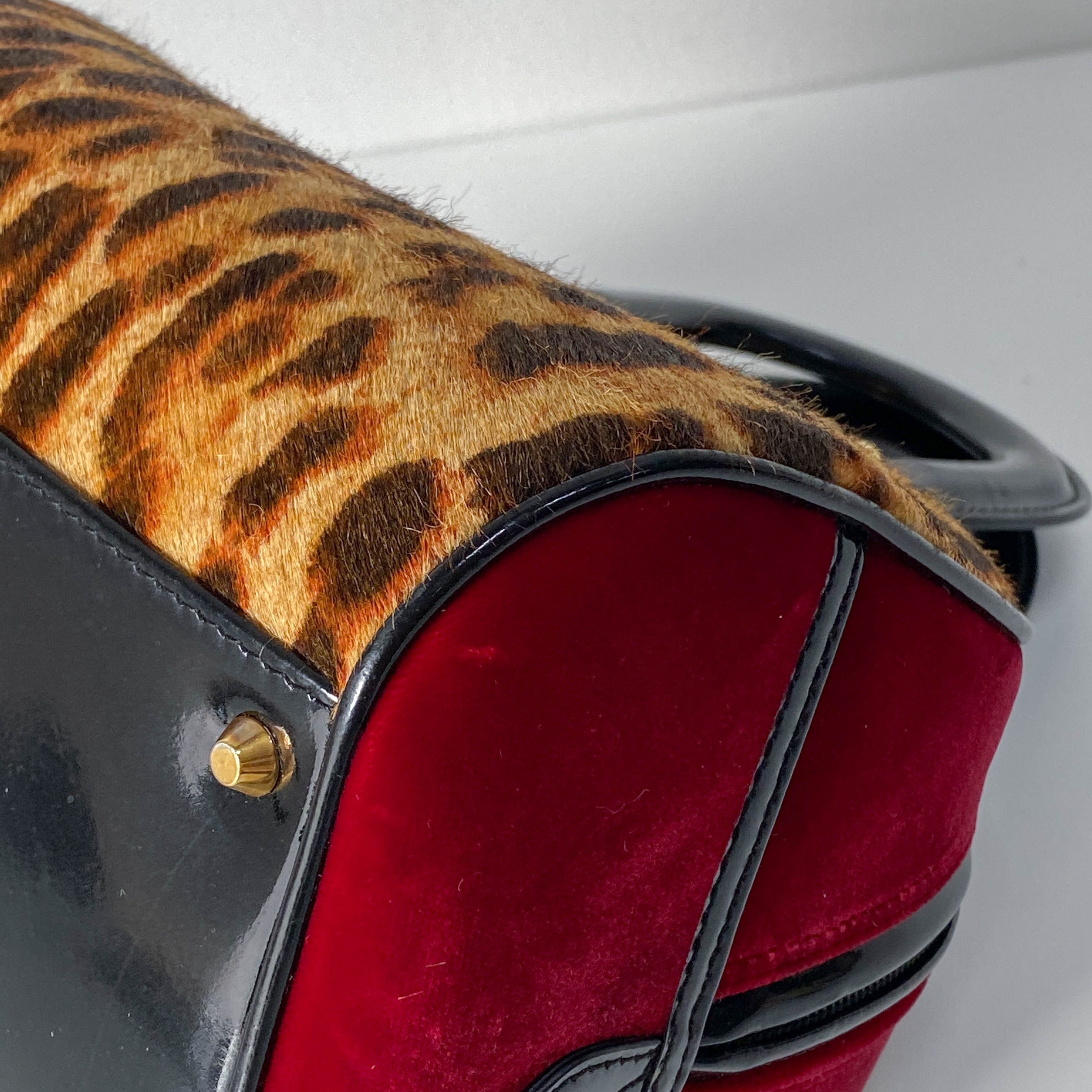 Gambler Dice Leopard Print Handbag