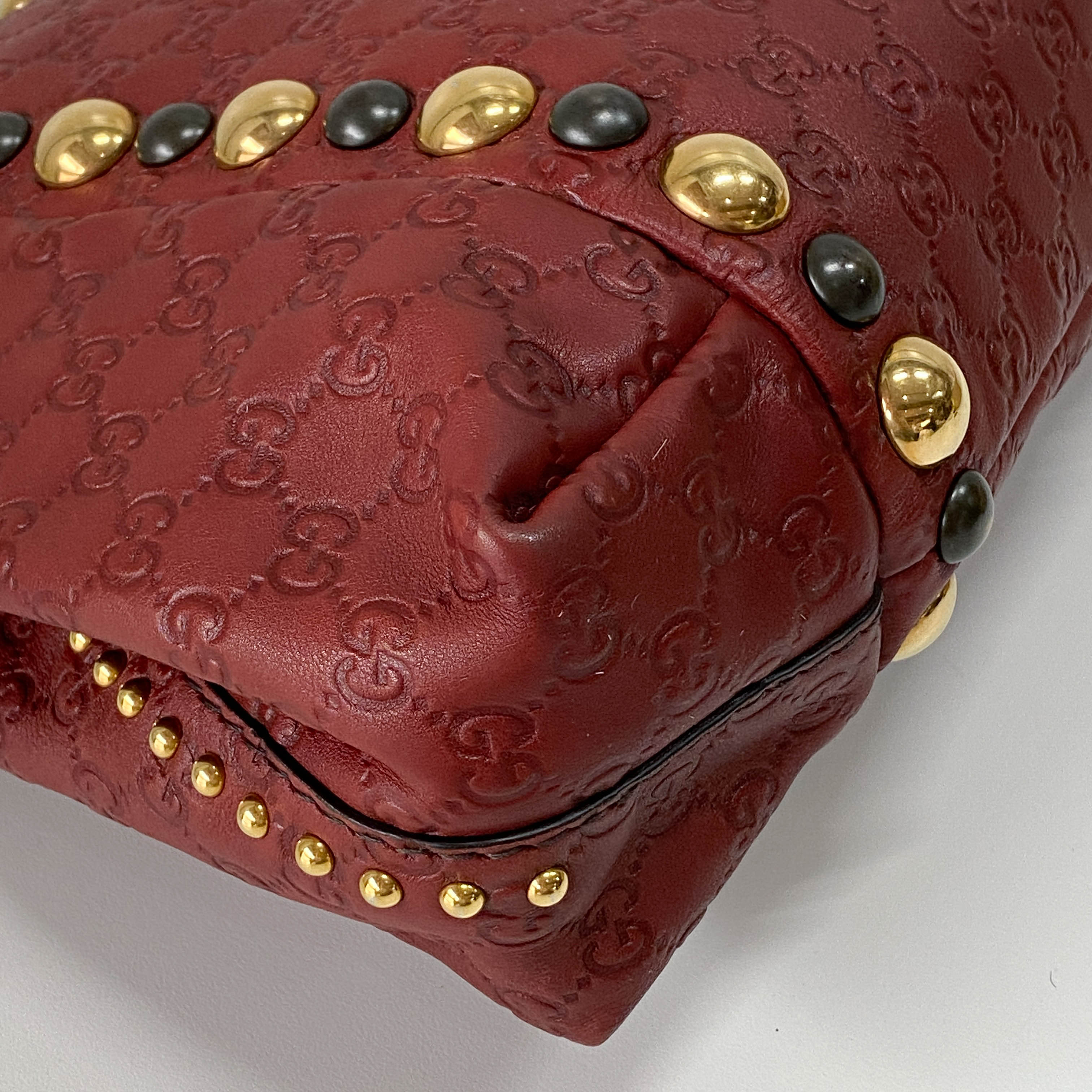 Baboushka Red Leather Tote Bag