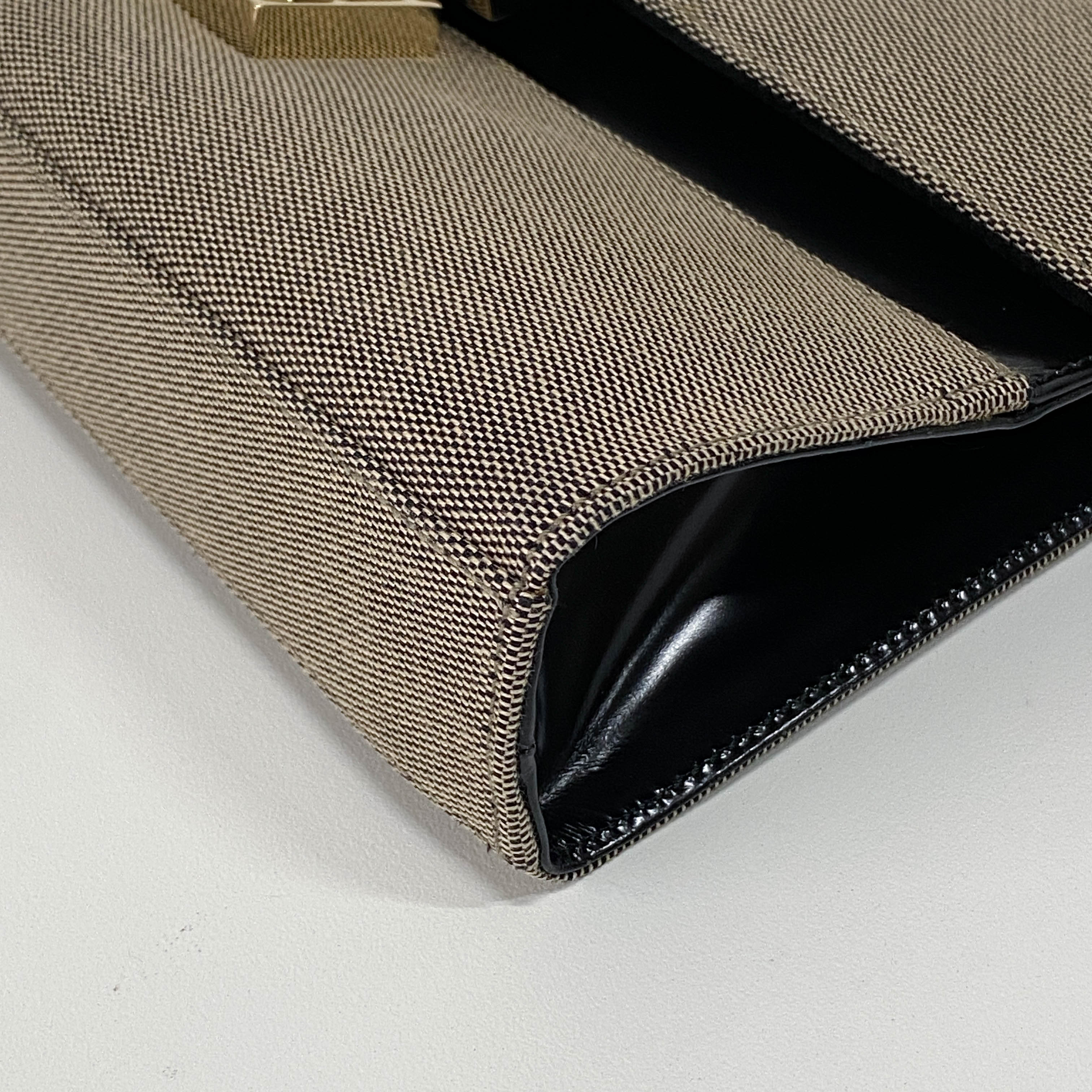 Brown Canvas Shoulder Bag