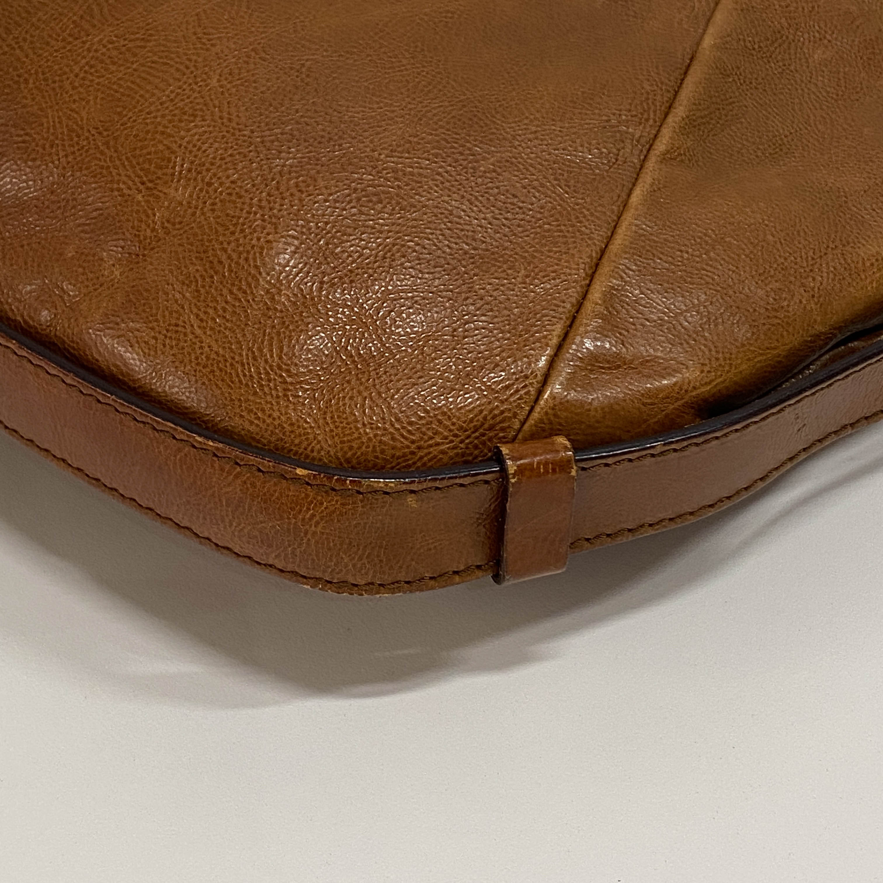 Mombasa Brown Leather Shoulder Bag
