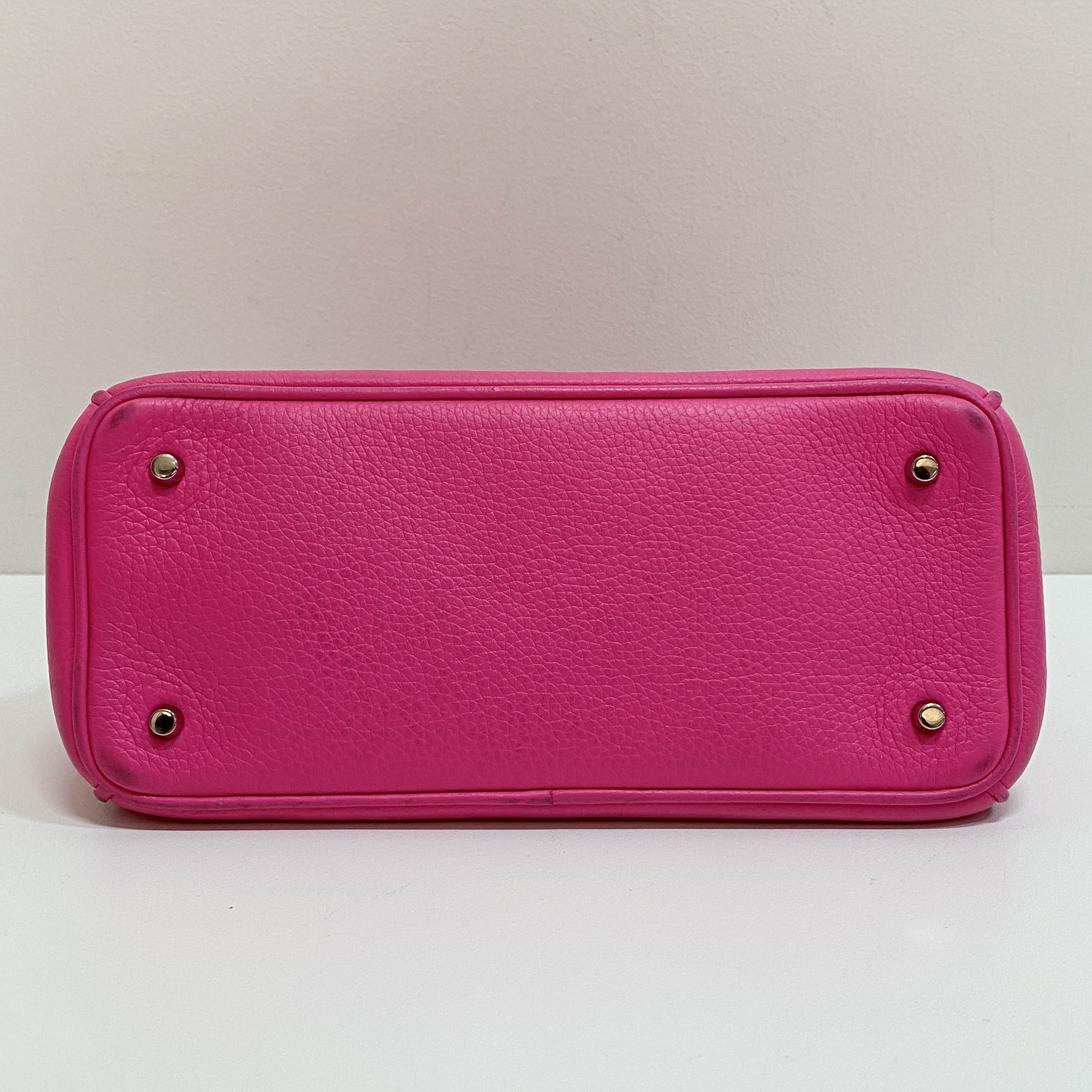 Vintage Pink Leather Hand Bag