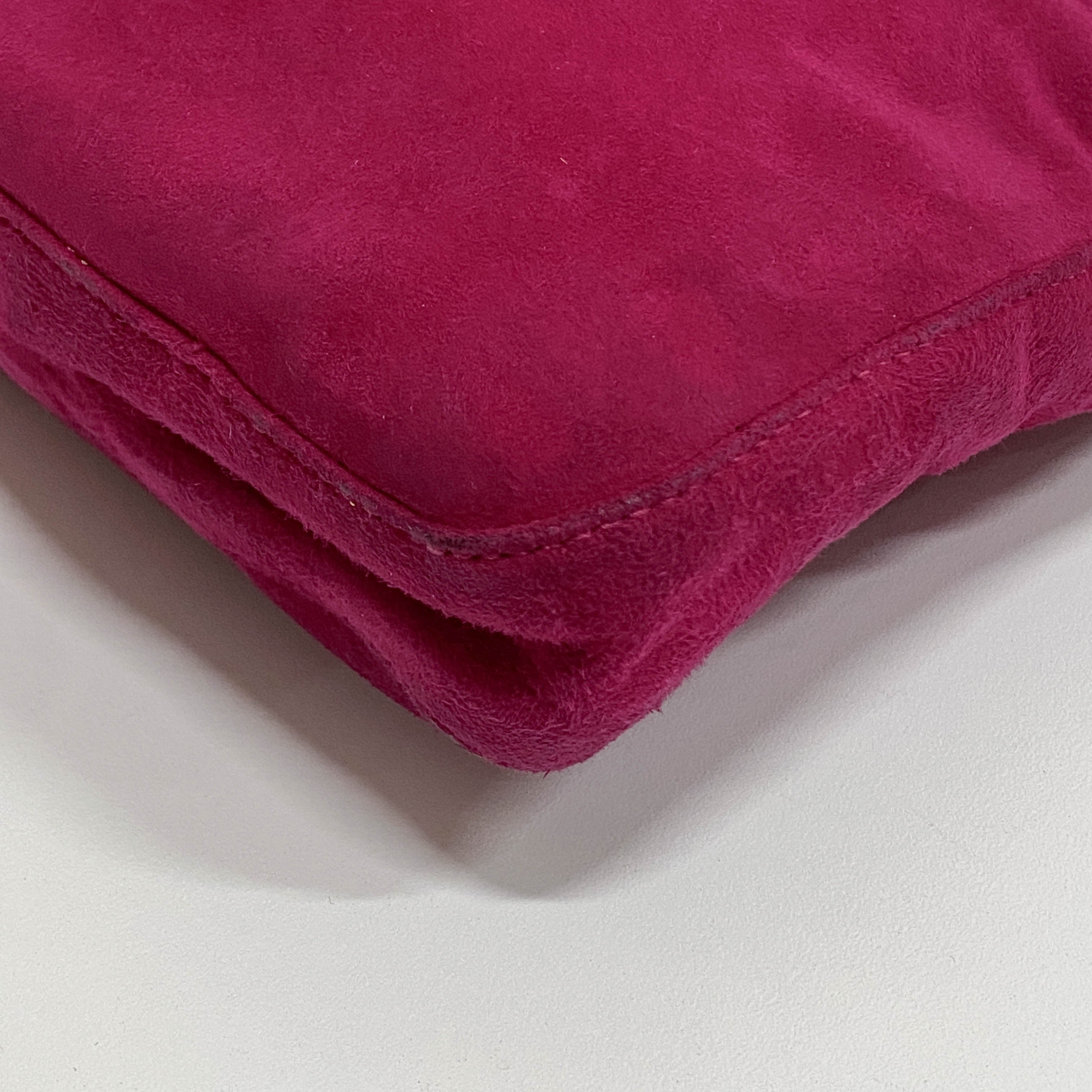 Pink Suede Hobo