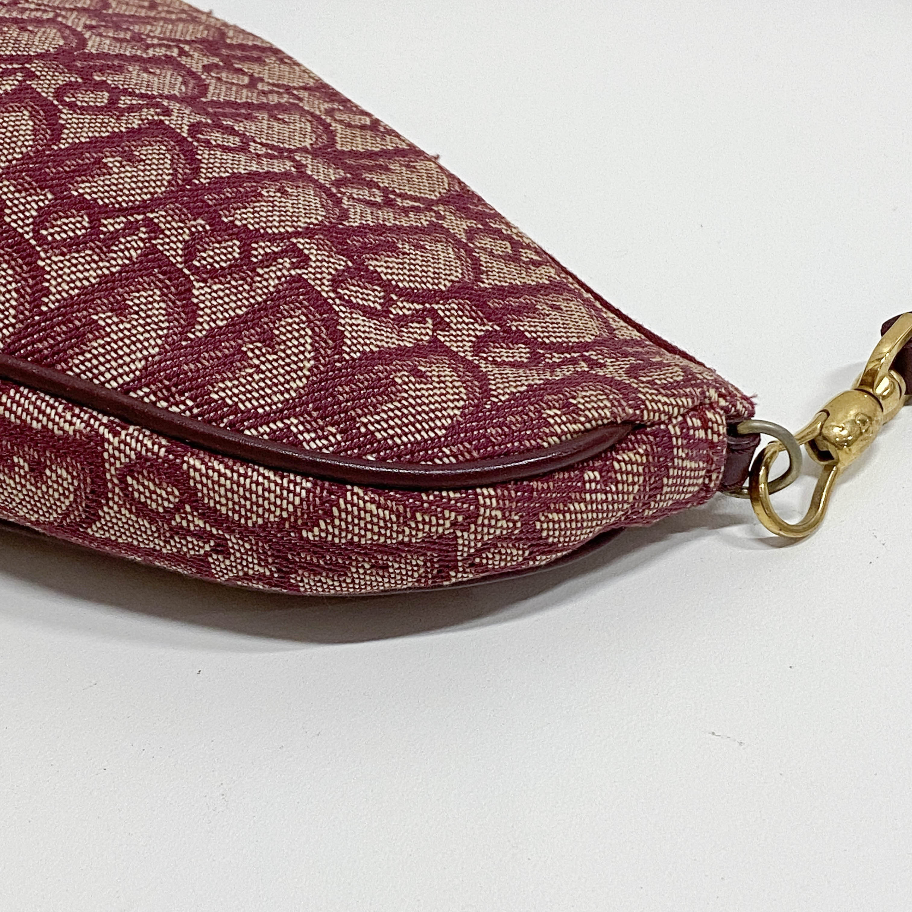 Saddle Red Trotter Canvas Shoulder Bag