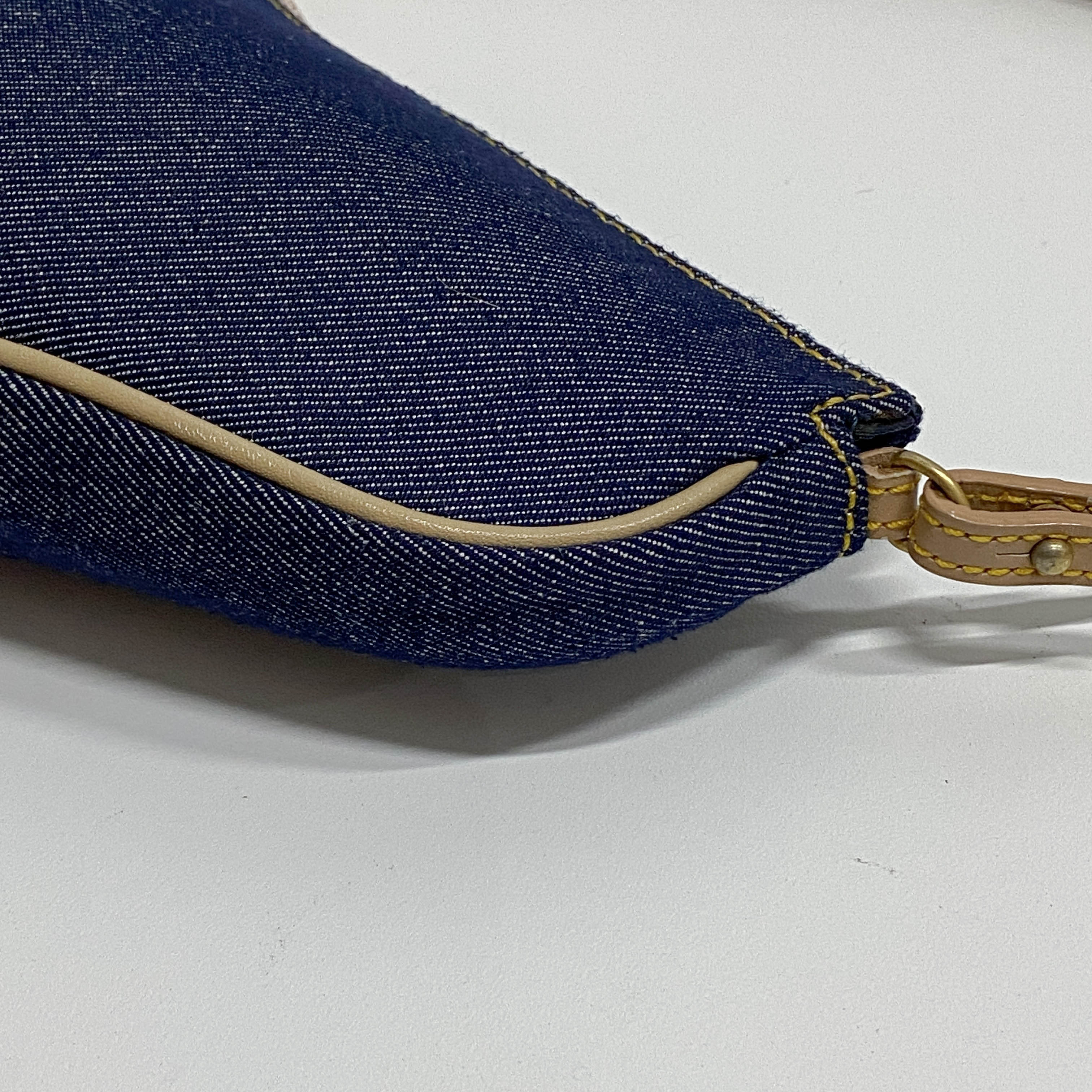 Saddle Denim Shoulder Bag