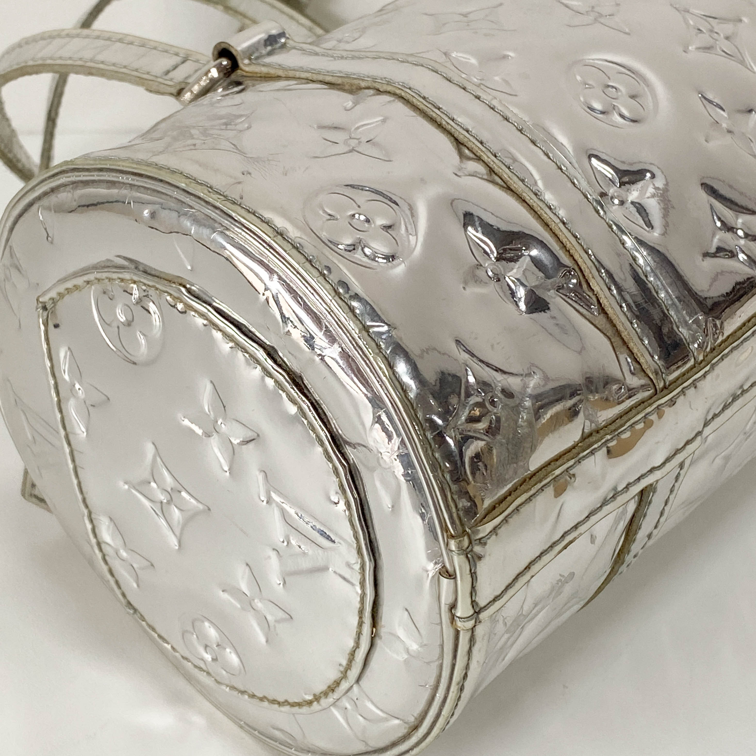 Papillon Monogram Miroir Silver Shoulder Bag