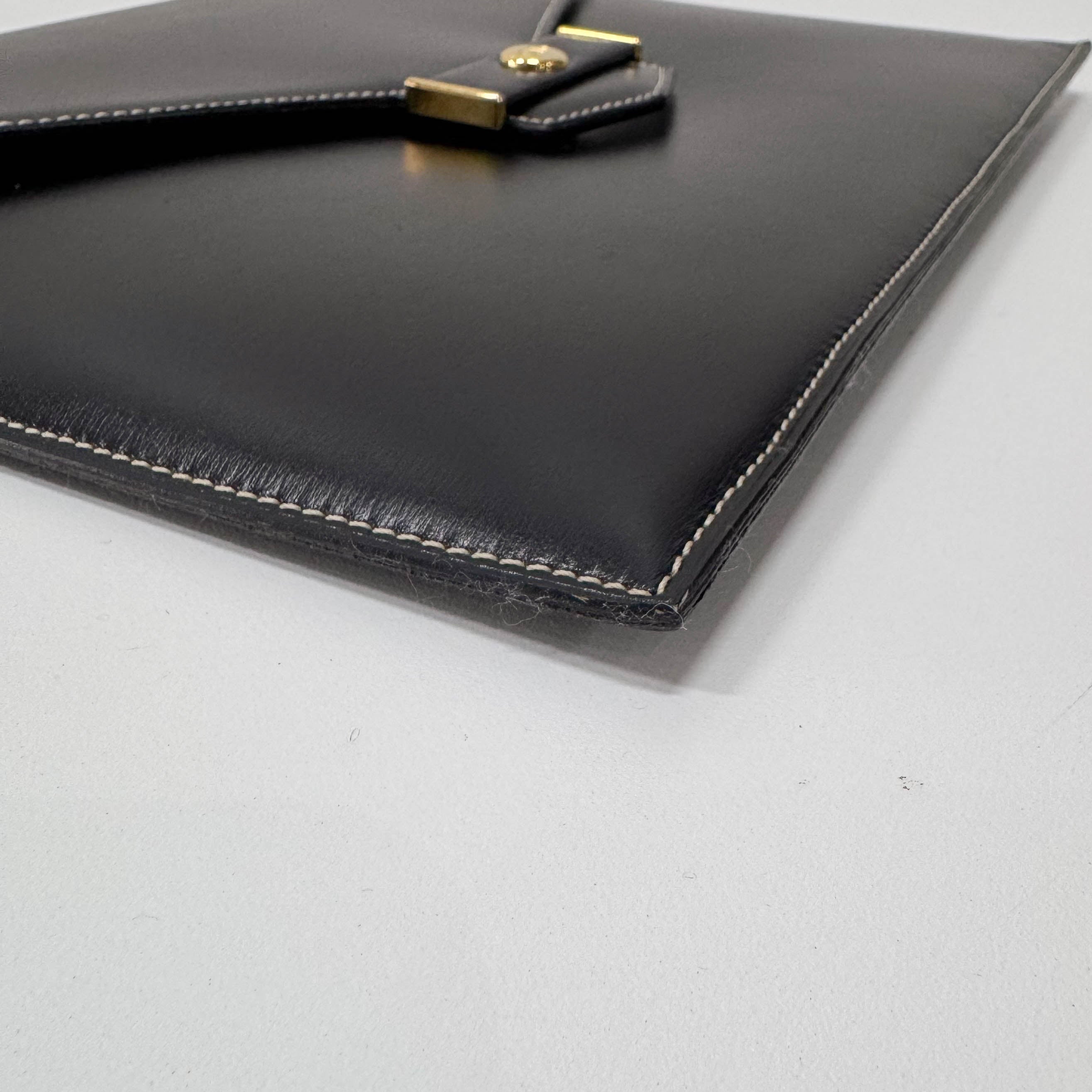 Envelope Leather Clutch Bag
