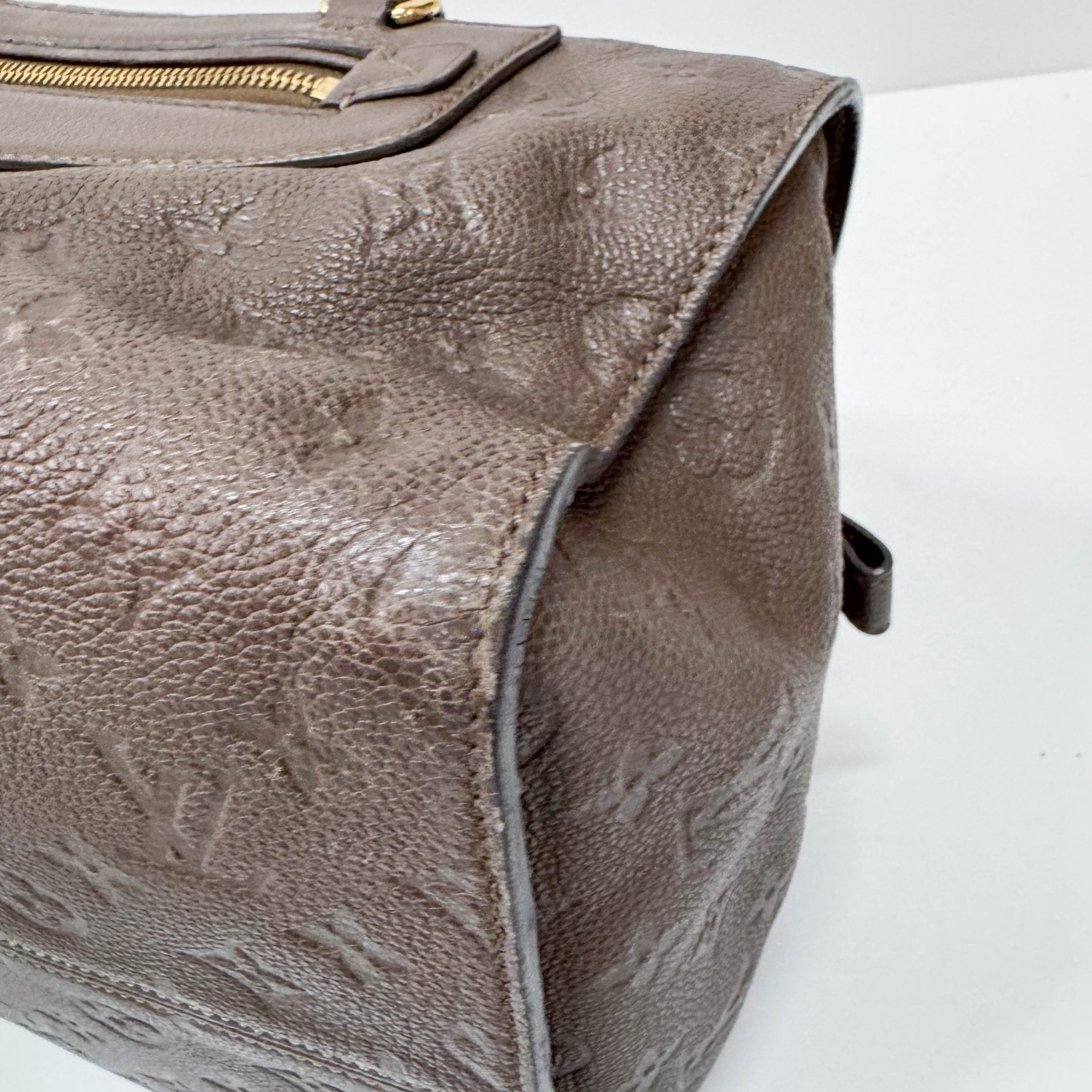 Empreinte Inspire Taupe Monogram Shoulder Bag