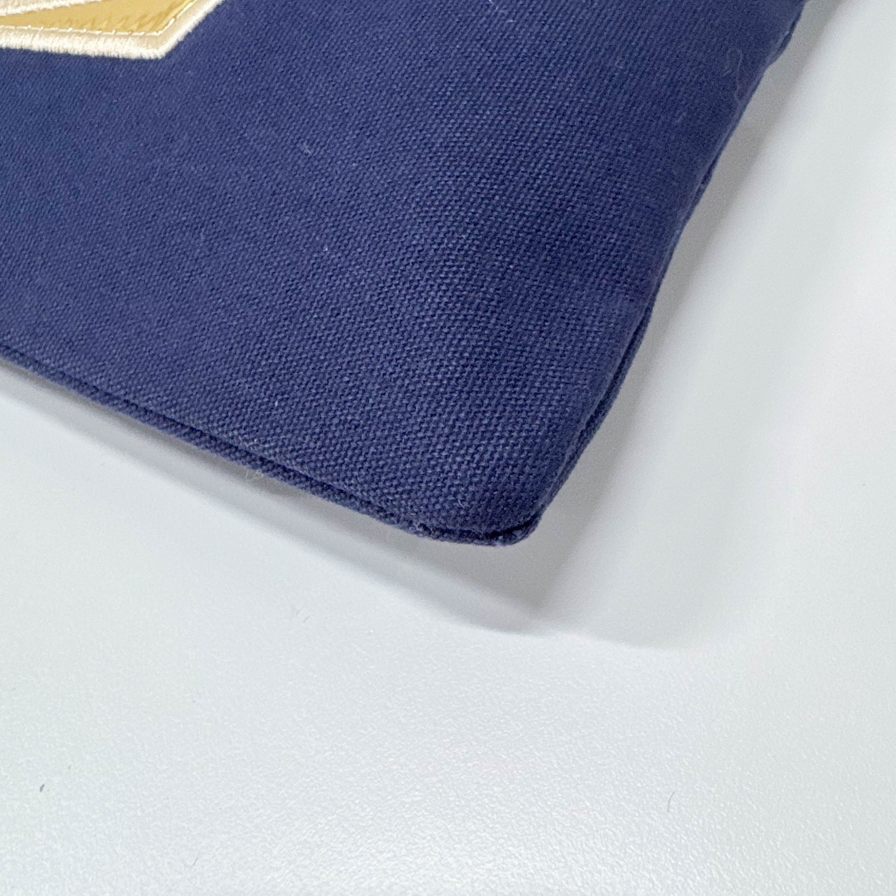 Navy Blue Cotton Tote Bag