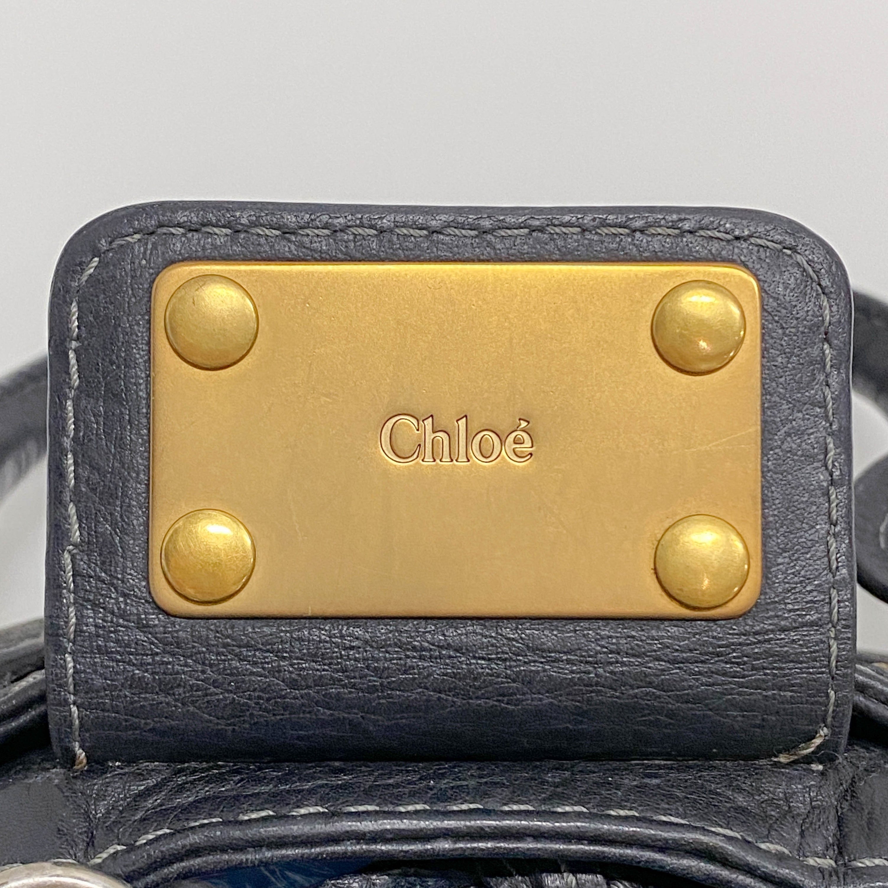 Mini Paddington Black Calfskin Shoulder Bag