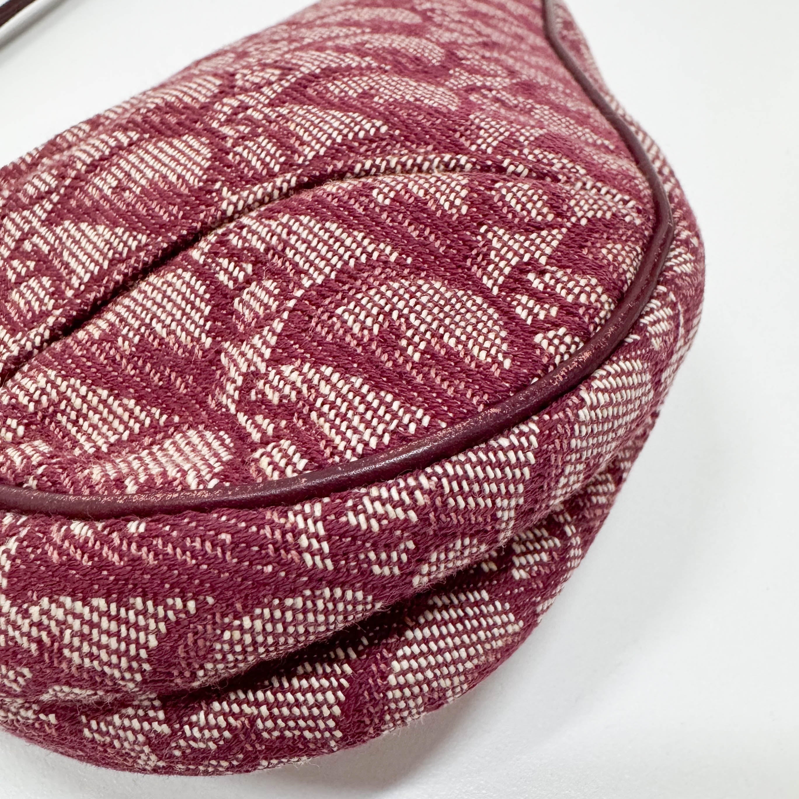 Saddle Red Trotter Canvas Shoulder Bag