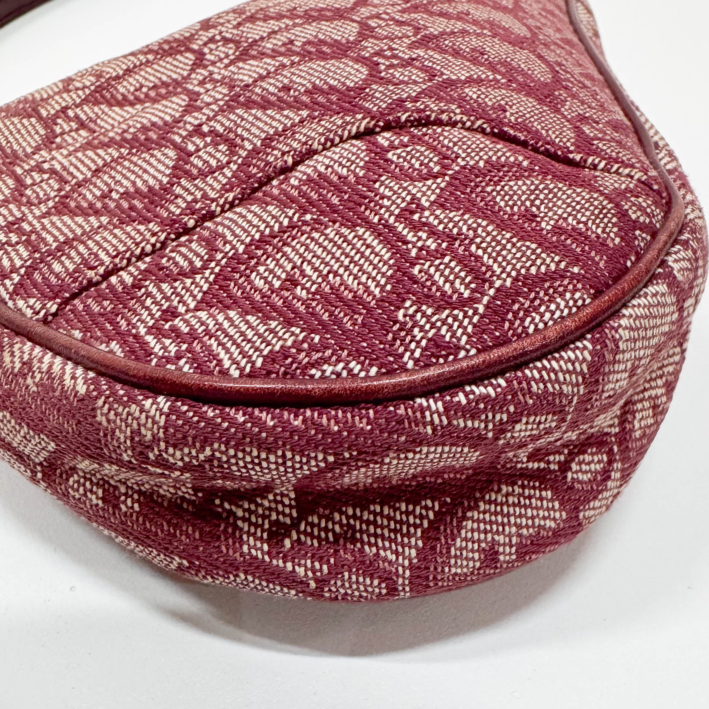 Saddle Red Trotter Canvas Shoulder Bag