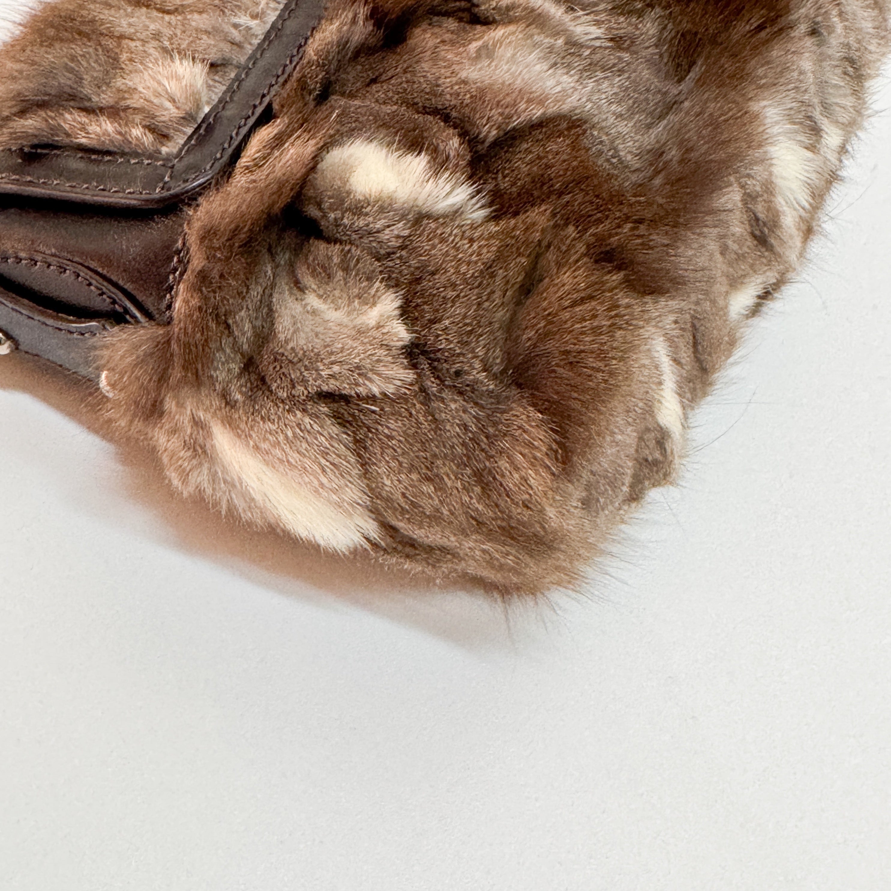 Chef Brown Pony Hair Shoulder Bag