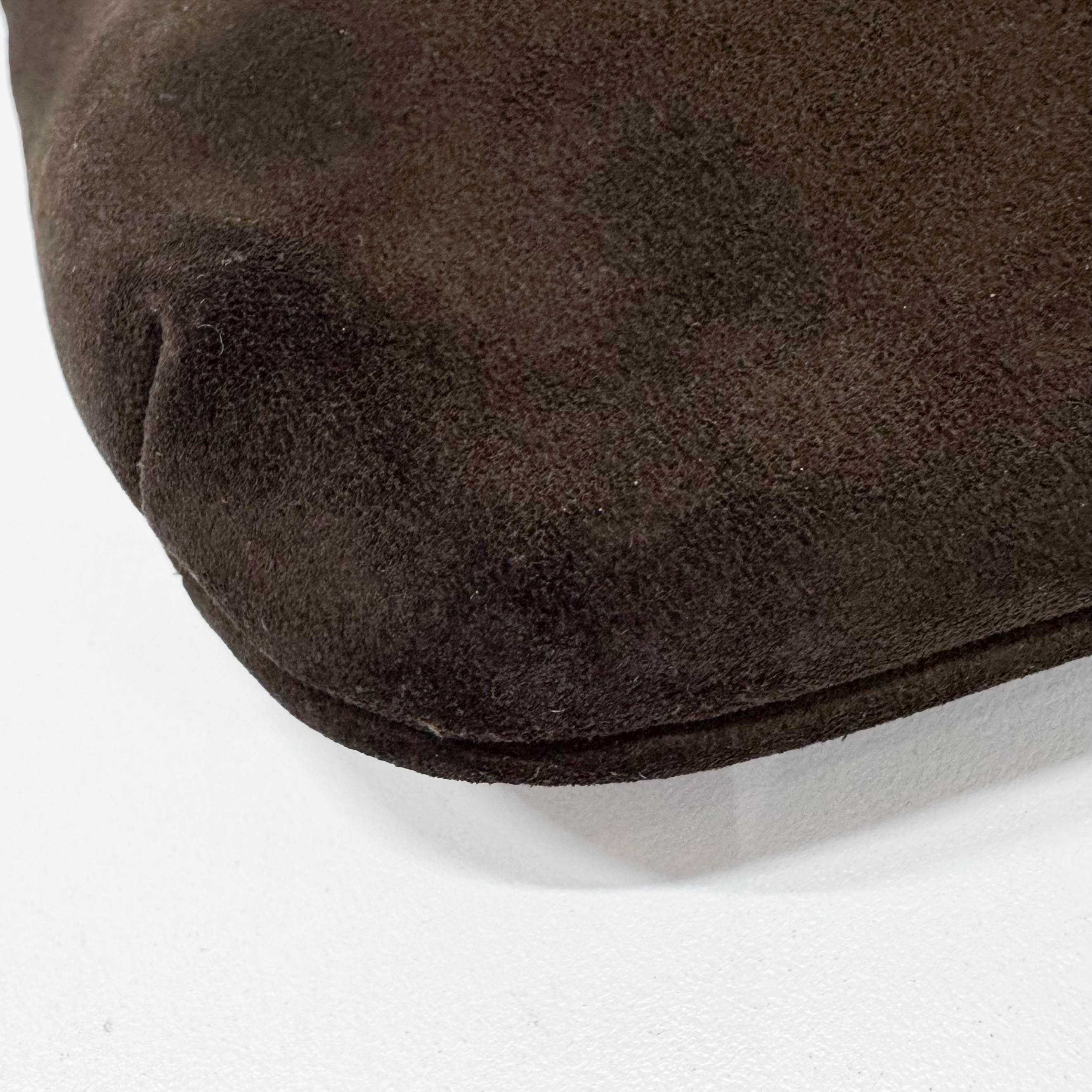 Dionysus Dark Brown Suede Hobo Bag