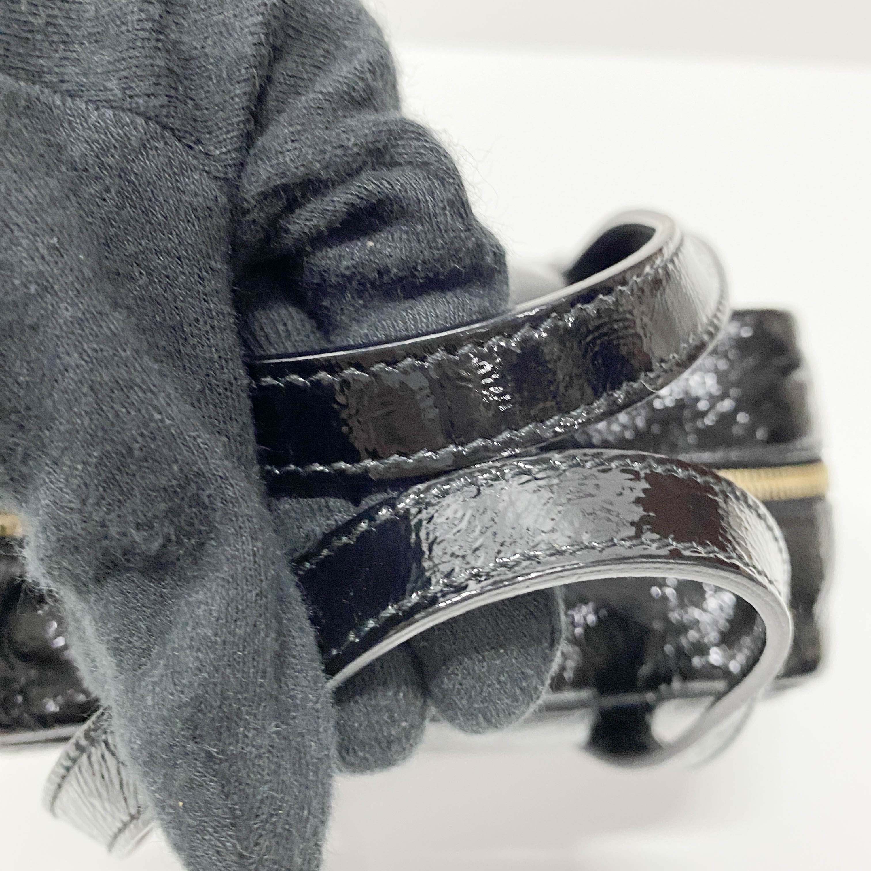 Black Patent Leather Handbag