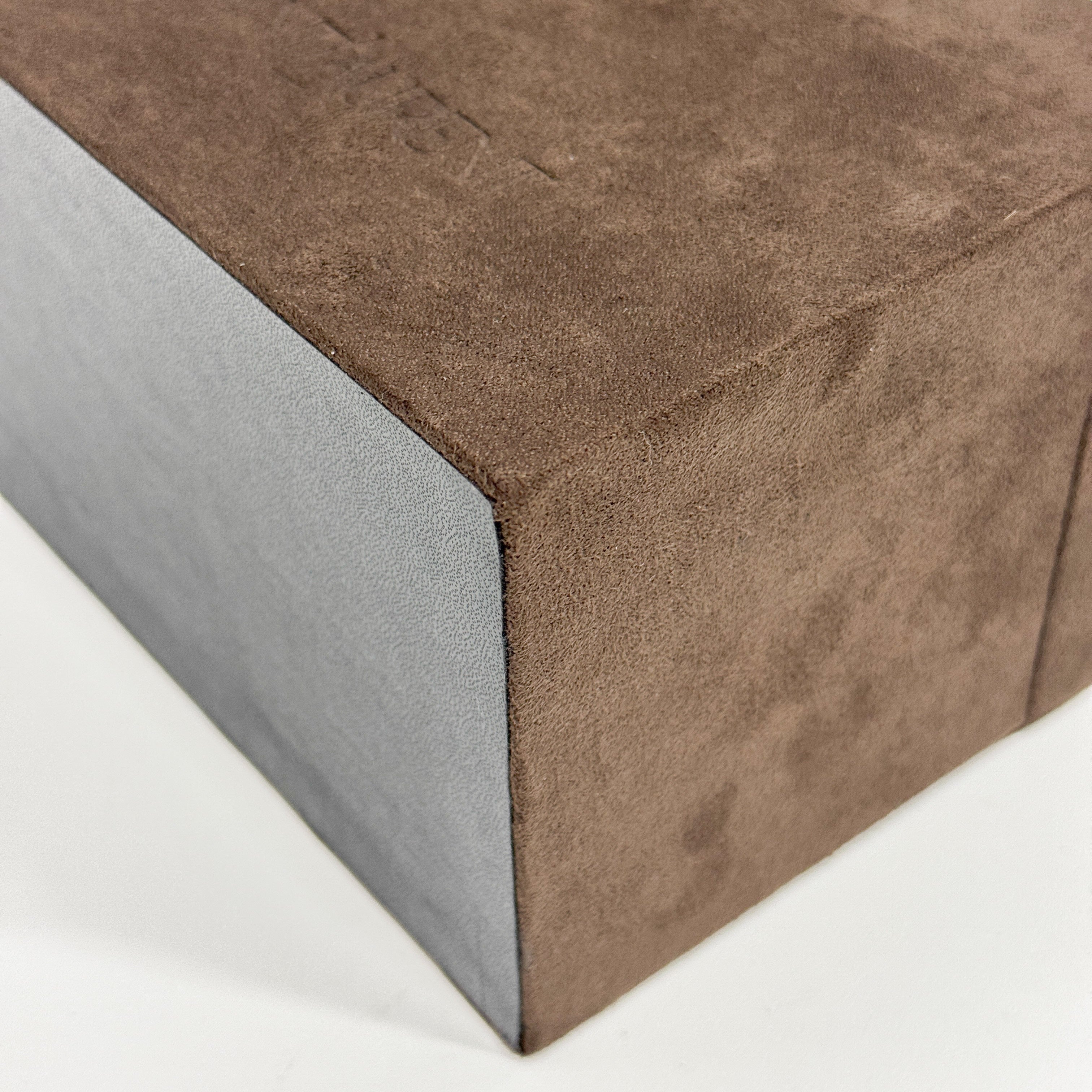 Brown Suede Makeup/Vanity Bag