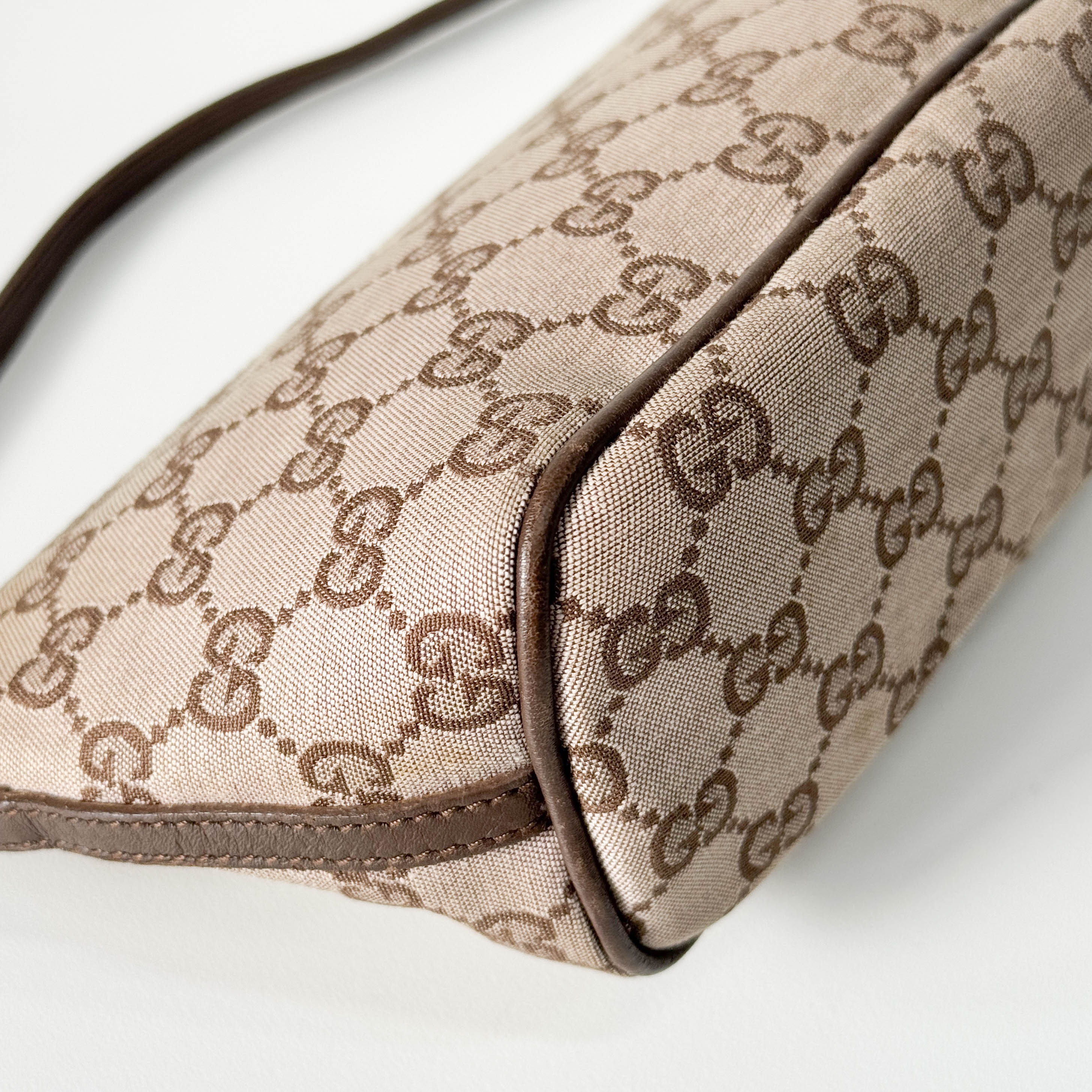 GG Canvas Brown Pouch Bag