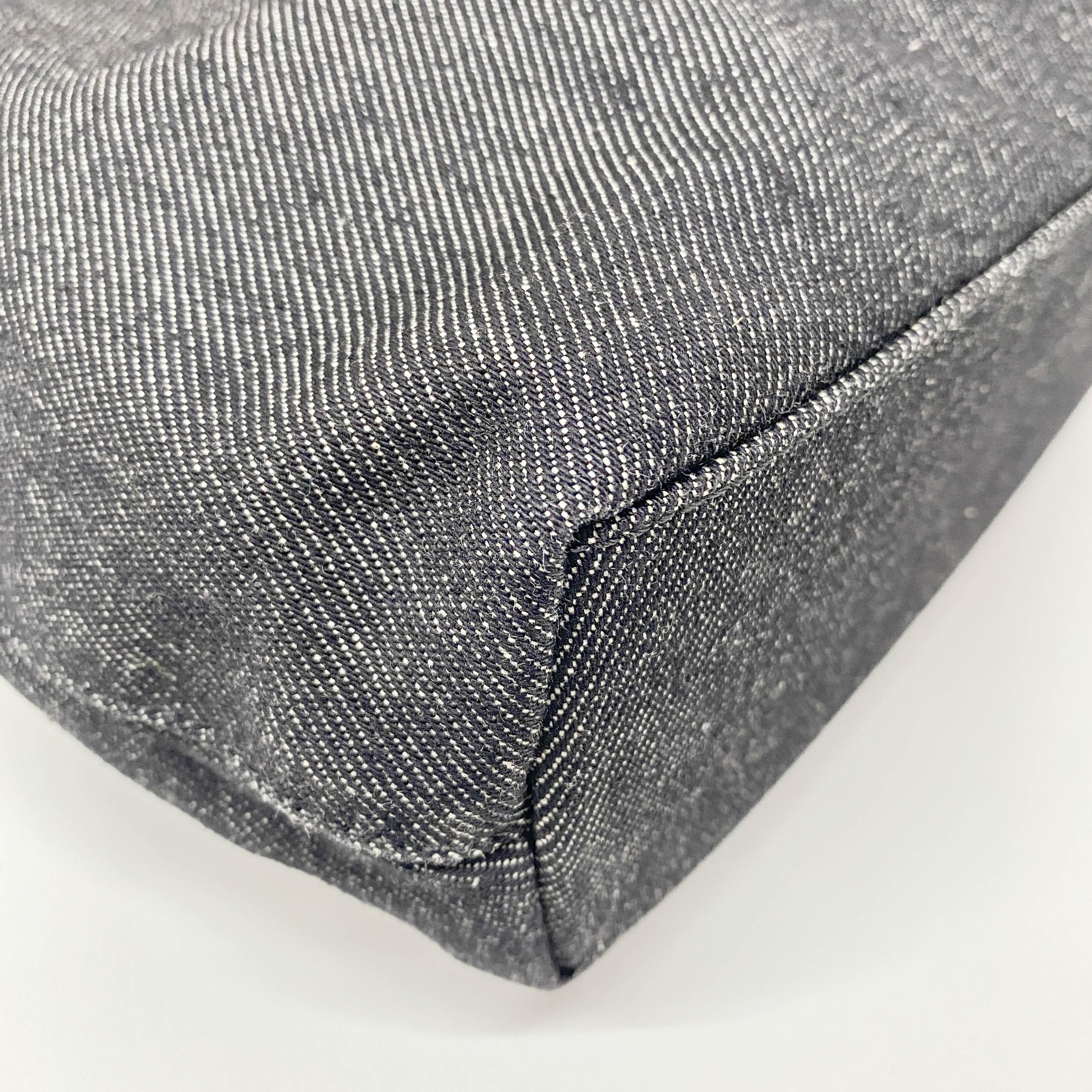 Malice Pearl Black Denim Hand Bag